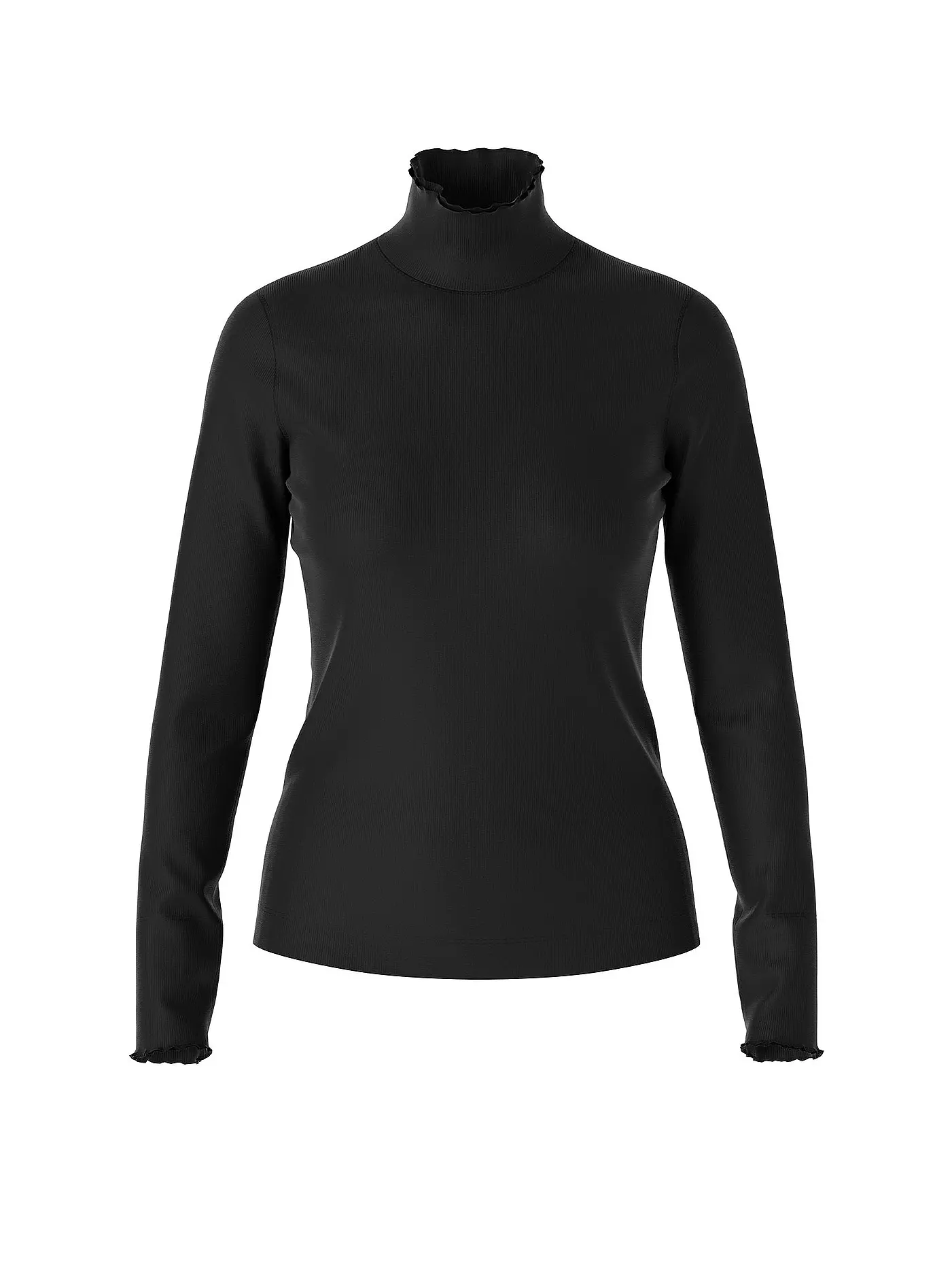 MARC CAIN | Rollkragenshirt | schwarz