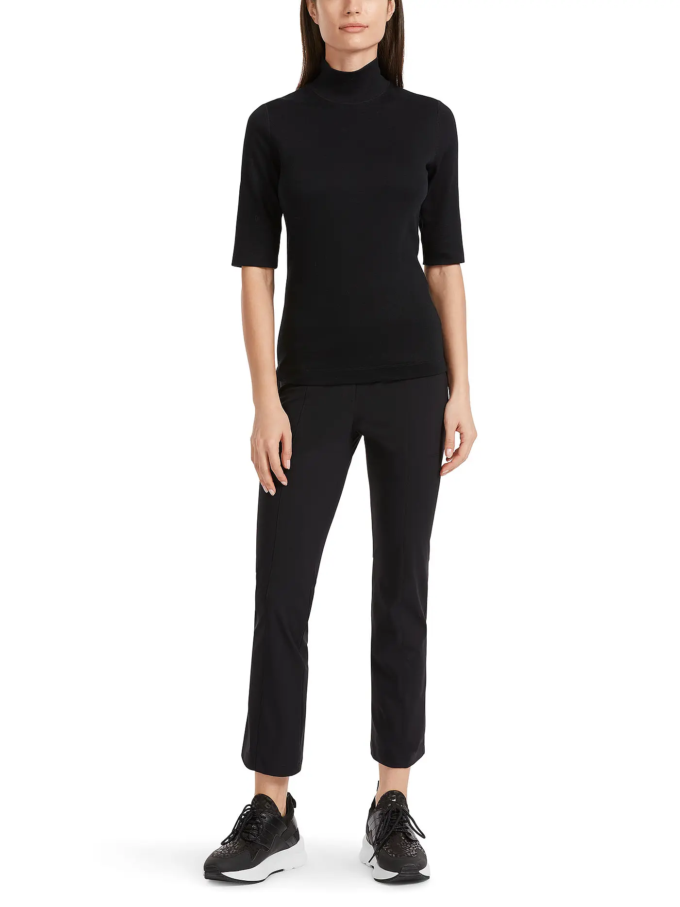 MARC CAIN | Rollkragenshirt | schwarz