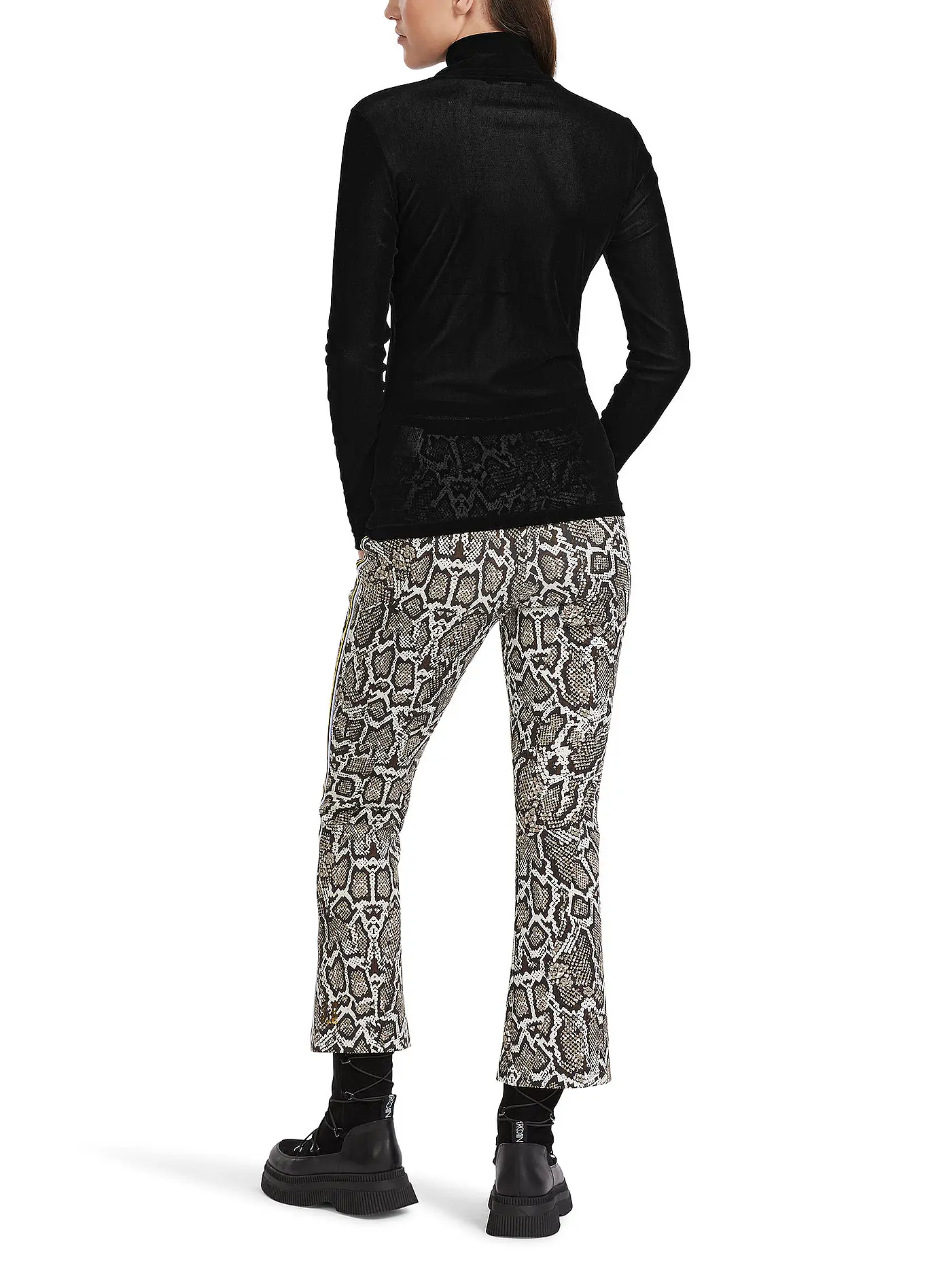MARC CAIN | Rollkragenshirt | schwarz