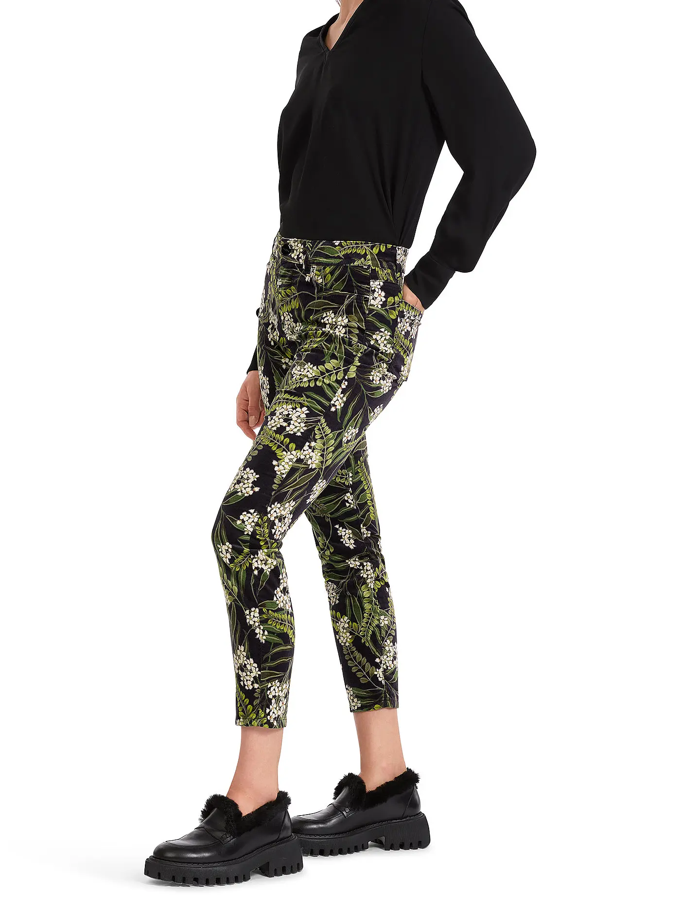 MARC CAIN | Samthose SILEA Slim Fit | schwarz