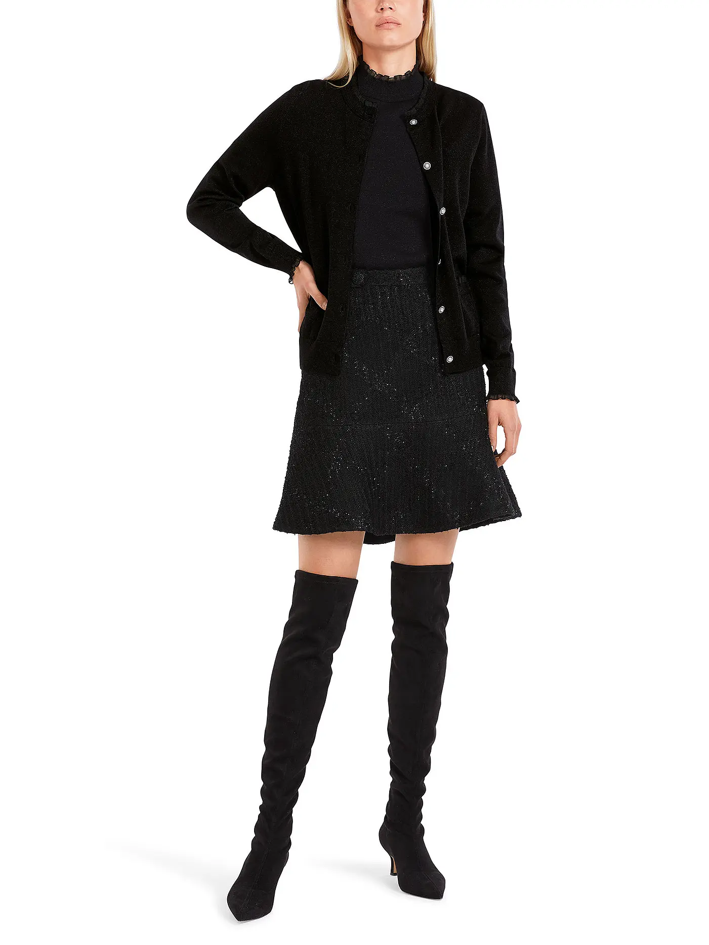 MARC CAIN | Strickcardigan | schwarz