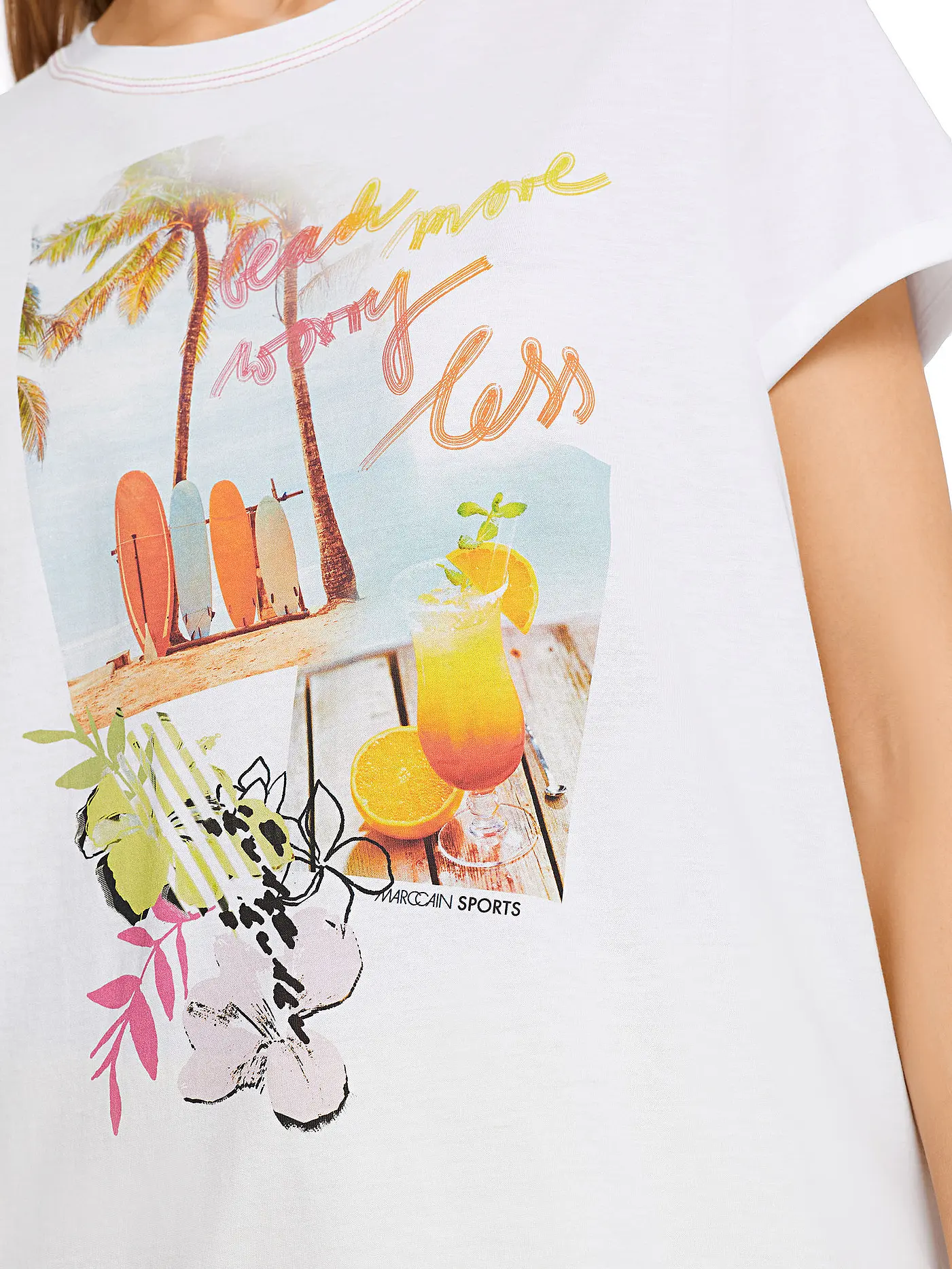 MARC CAIN | T-Shirt | weiss