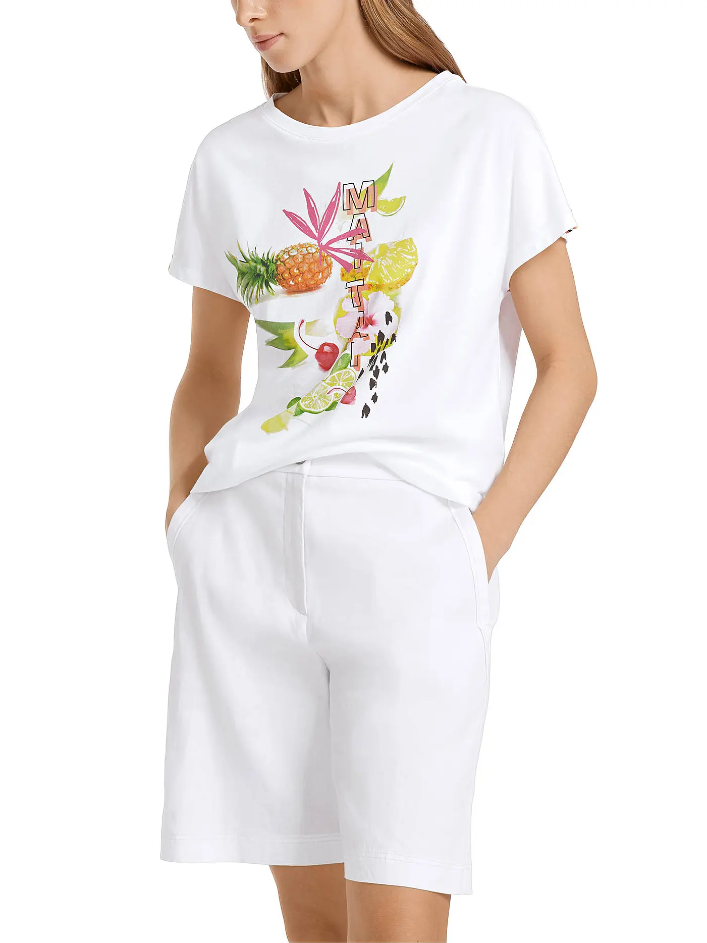 MARC CAIN | T-Shirt | weiss