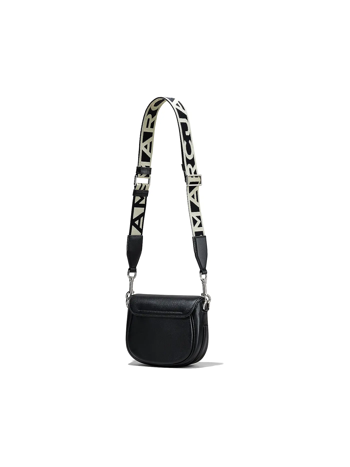 MARC JACOBS | Ledertasche - Mini Bag THE SMALL SADDLE BAG | schwarz