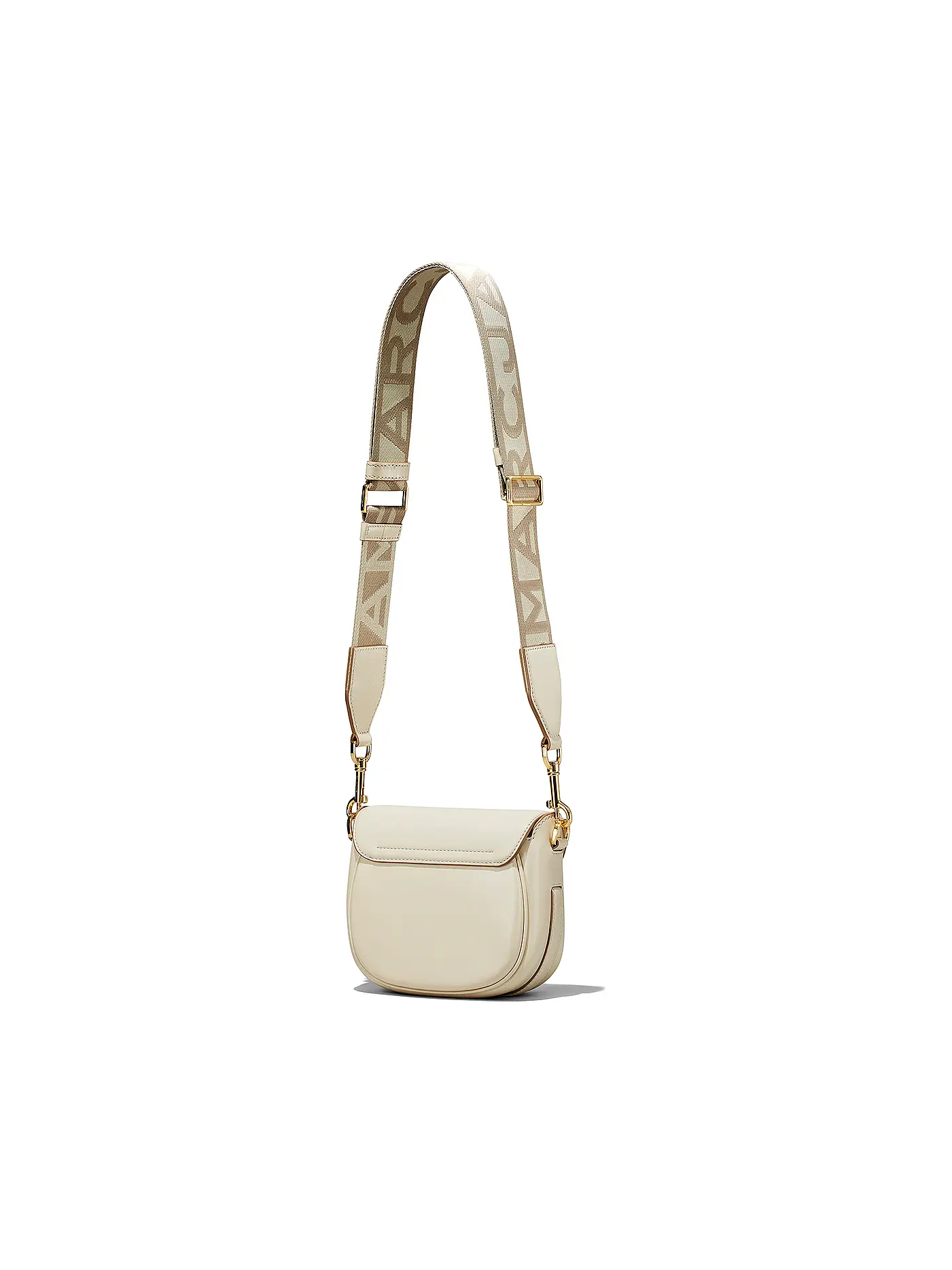 MARC JACOBS | Ledertasche - Mini Bag THE SMALL SADDLE BAG | weiss
