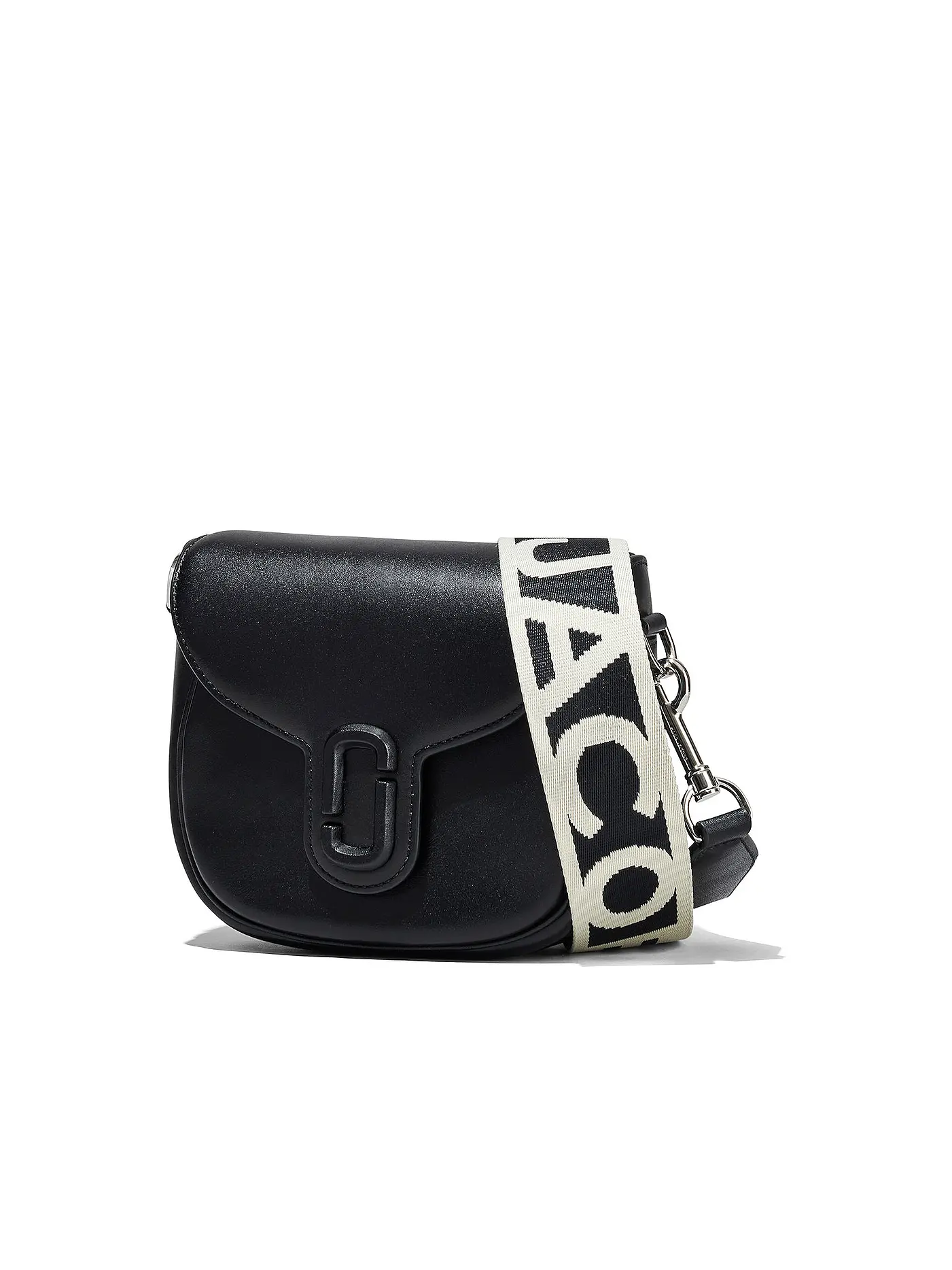 MARC JACOBS | Ledertasche - Mini Bag THE SMALL SADDLE BAG | schwarz