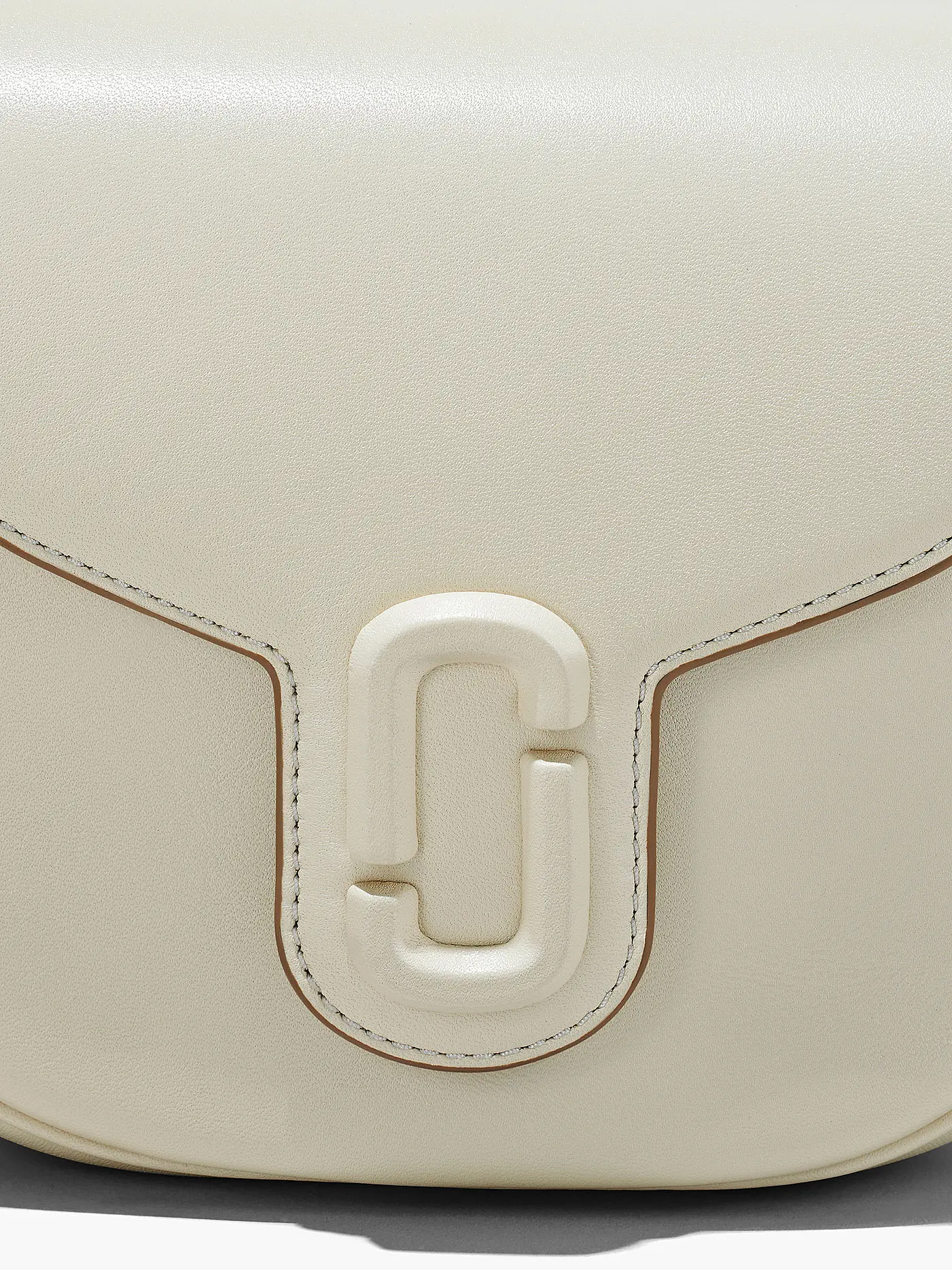 MARC JACOBS | Ledertasche - Mini Bag THE SMALL SADDLE BAG | weiss