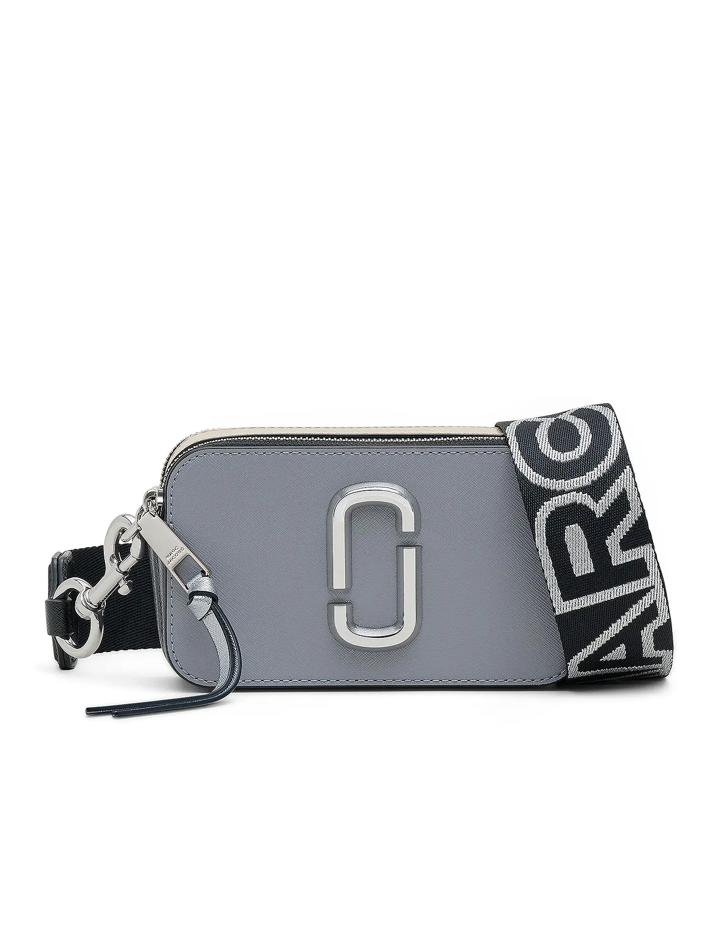 MARC JACOBS | Ledertasche - Mini Bag THE SNAPSHOT  | grau