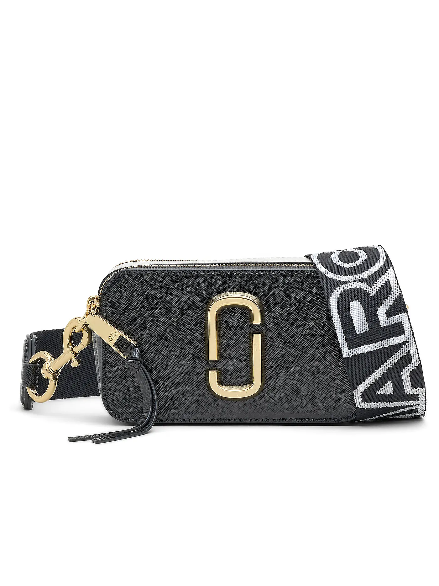 MARC JACOBS | Ledertasche - Mini Bag THE SNAPSHOT | schwarz