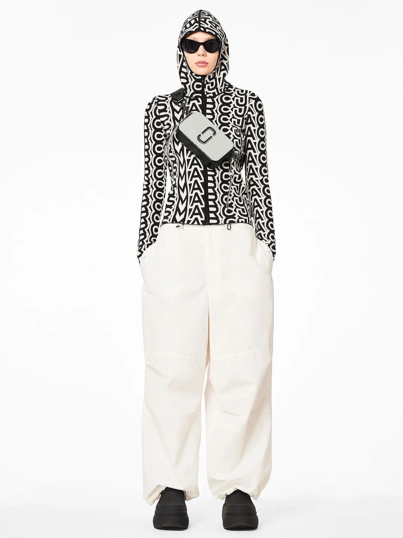 MARC JACOBS | Ledertasche - Mini Bag THE SNAPSHOT | weiss