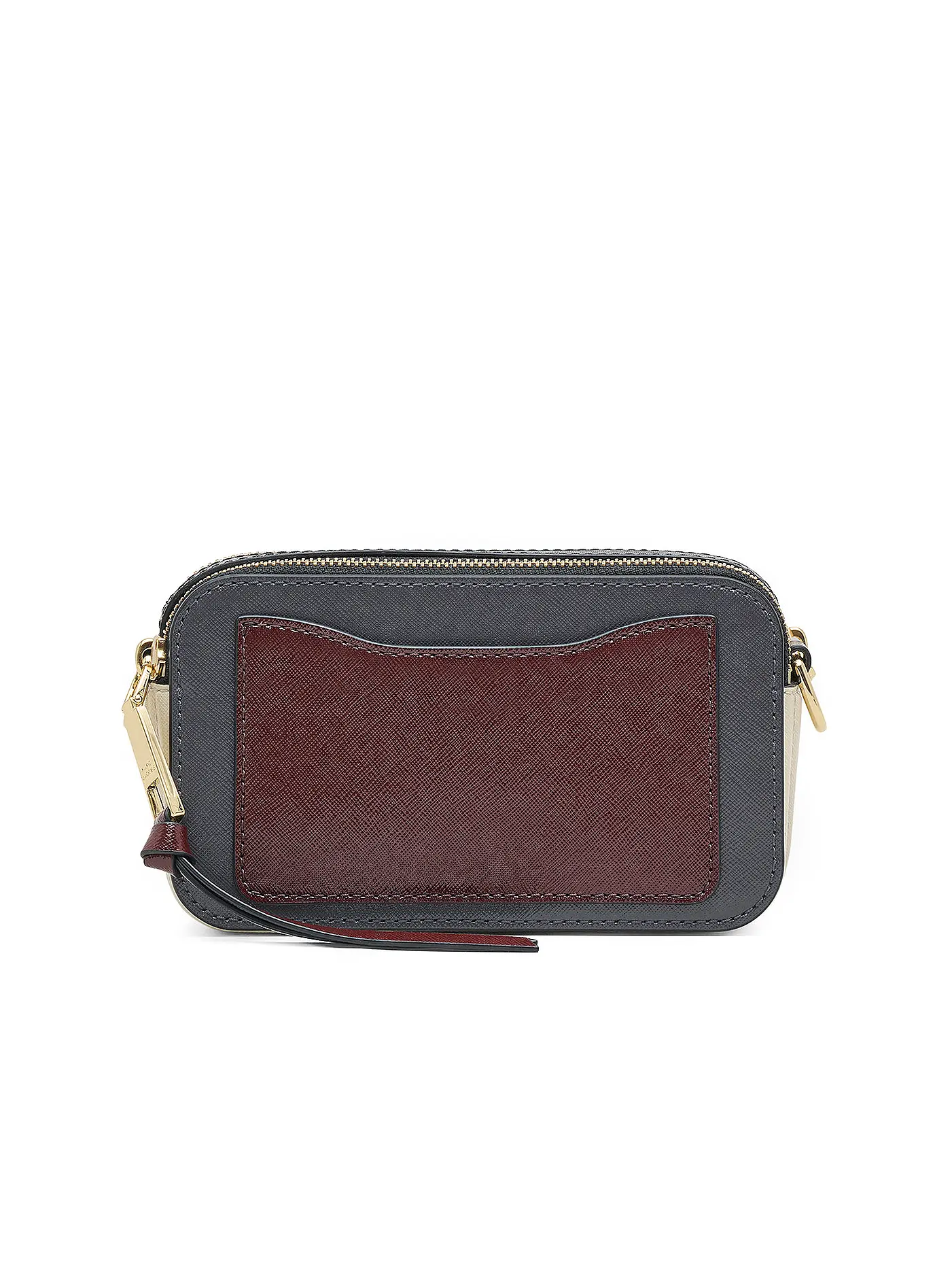 MARC JACOBS | Ledertasche - Mini Bag THE SNAPSHOT | grau