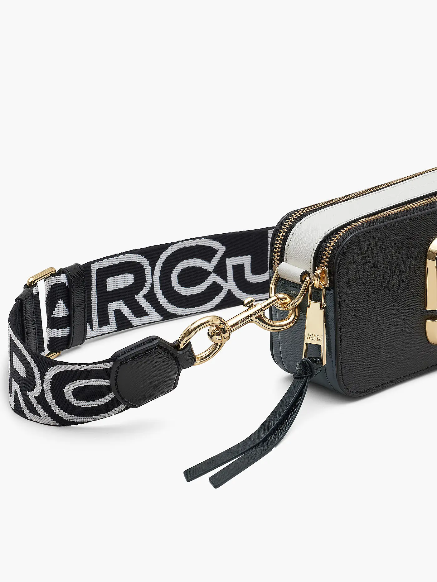 MARC JACOBS | Ledertasche - Mini Bag THE SNAPSHOT | schwarz