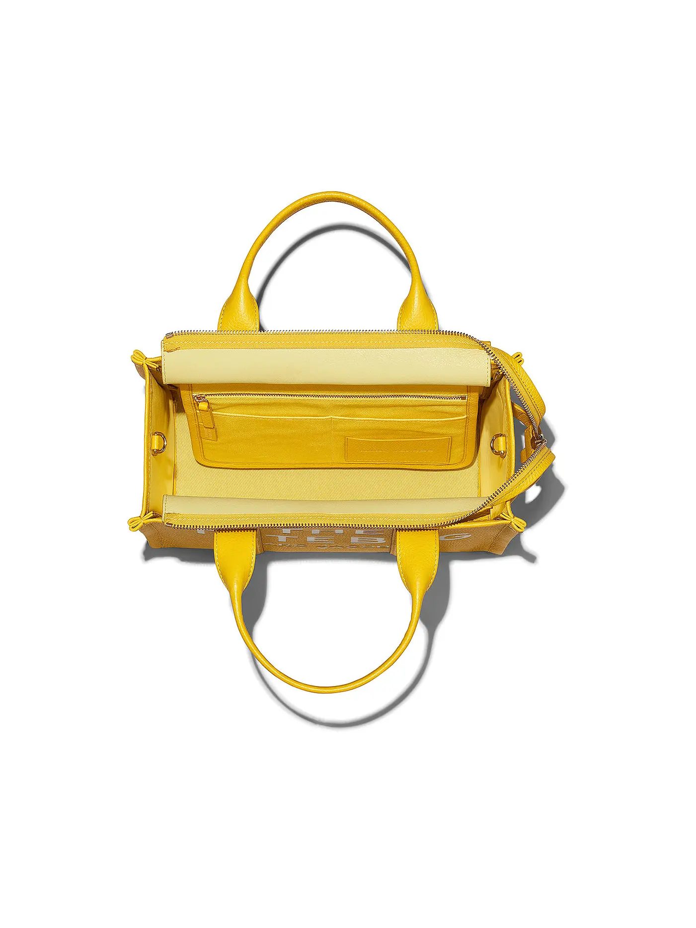 MARC JACOBS | Ledertasche - Tote Bag  THE MEDIUM TOTE LEATHER | gelb