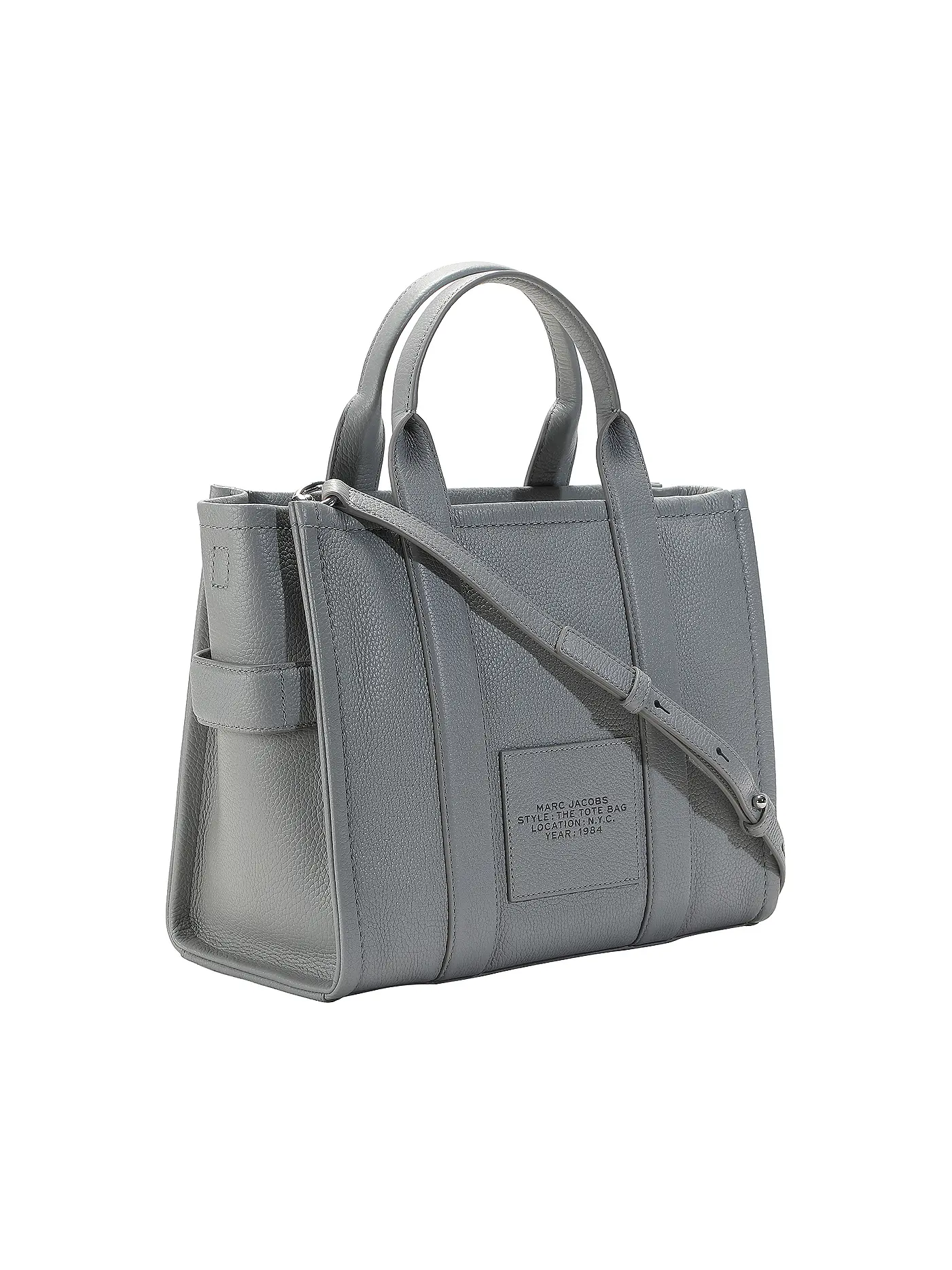MARC JACOBS | Ledertasche - Tote Bag THE MEDIUM TOTE BAG LEATHER | grau