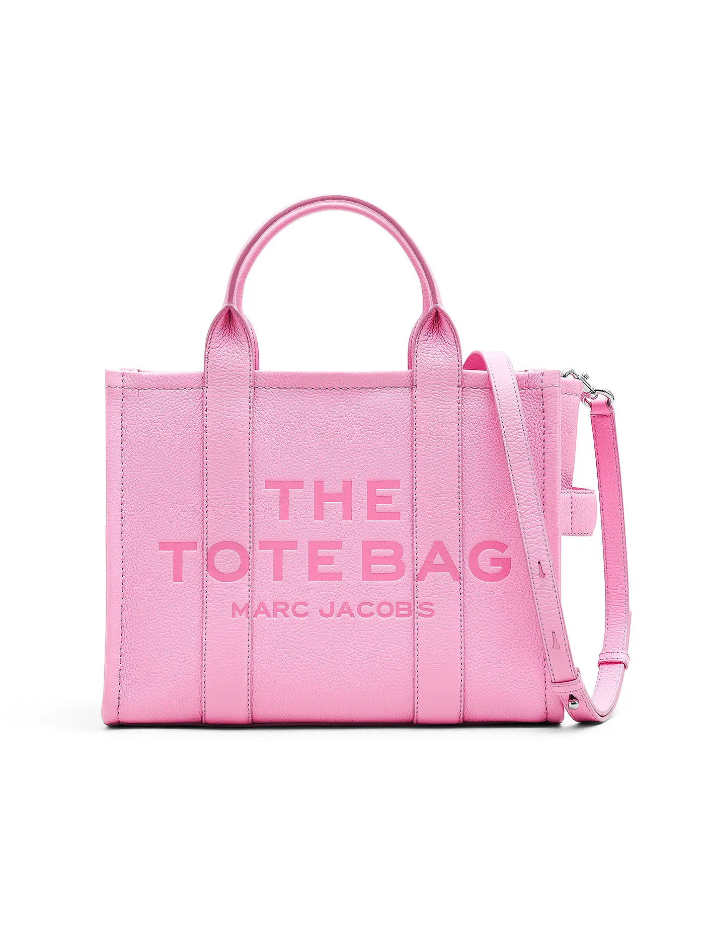 MARC JACOBS | Ledertasche - Tote Bag THE MEDIUM TOTE LEATHER | rosa