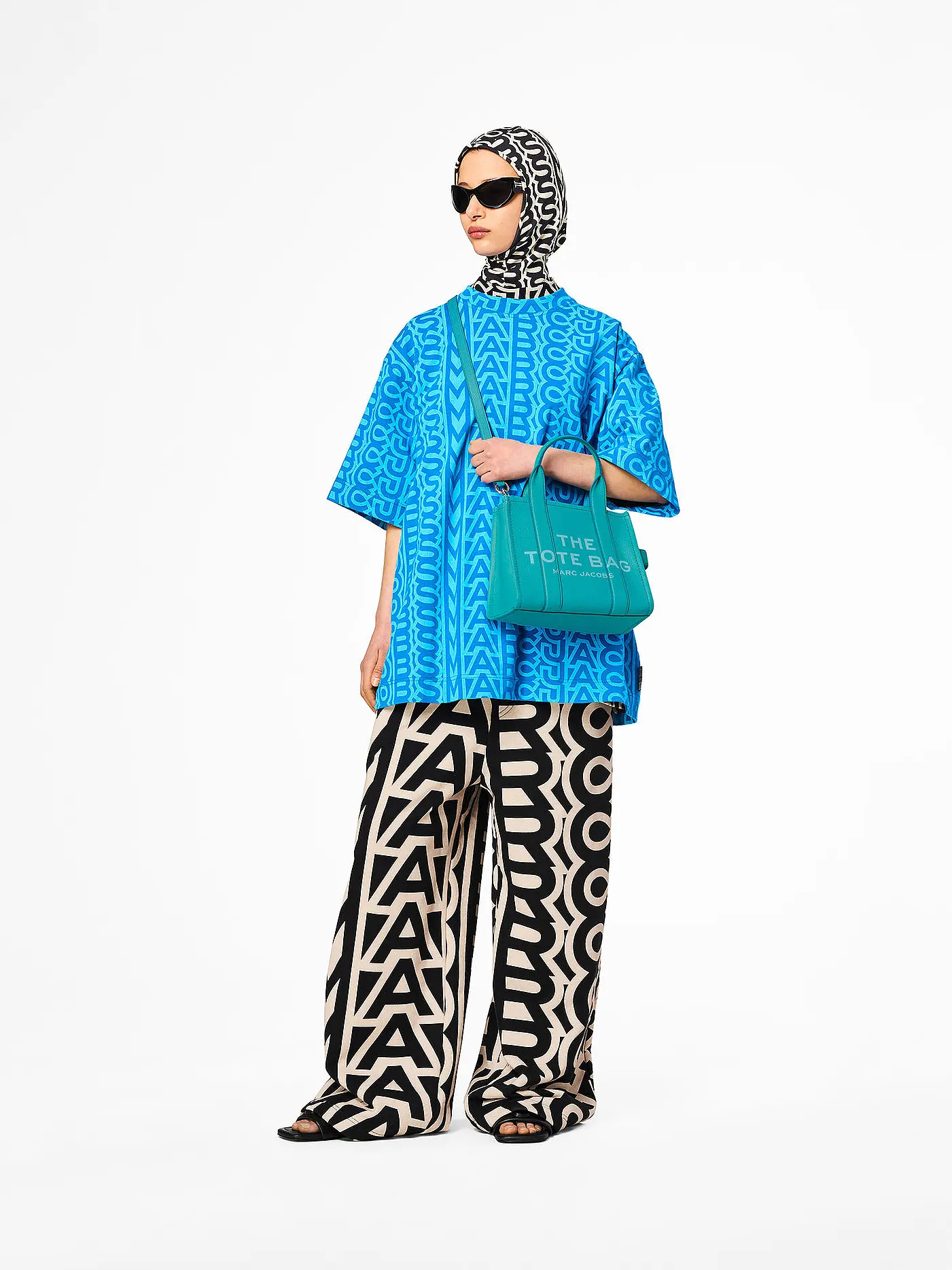 MARC JACOBS | Ledertasche - Tote Bag THE SMALL TOTE LEATHER | blau
