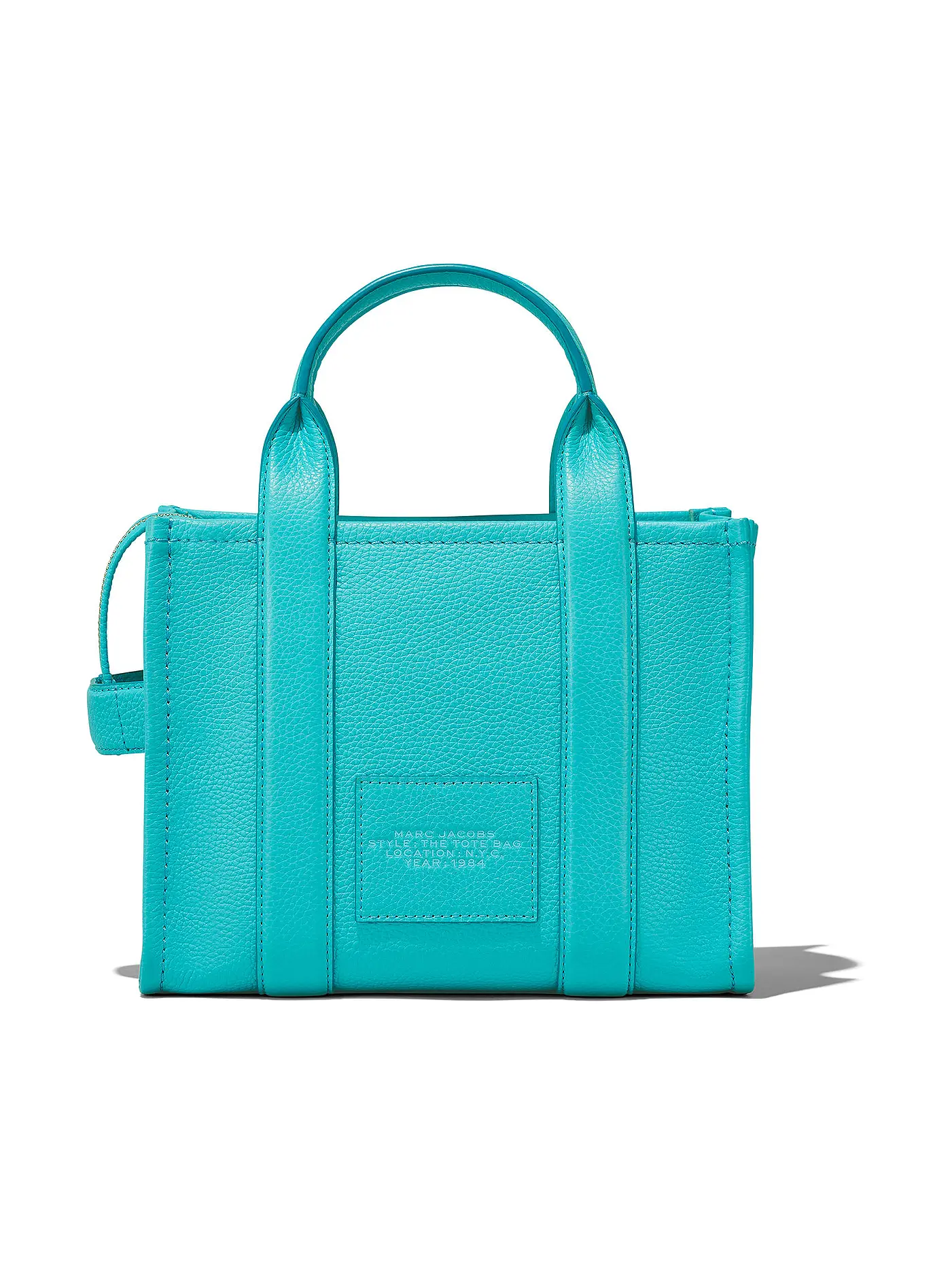 MARC JACOBS | Ledertasche - Tote Bag THE SMALL TOTE LEATHER | blau