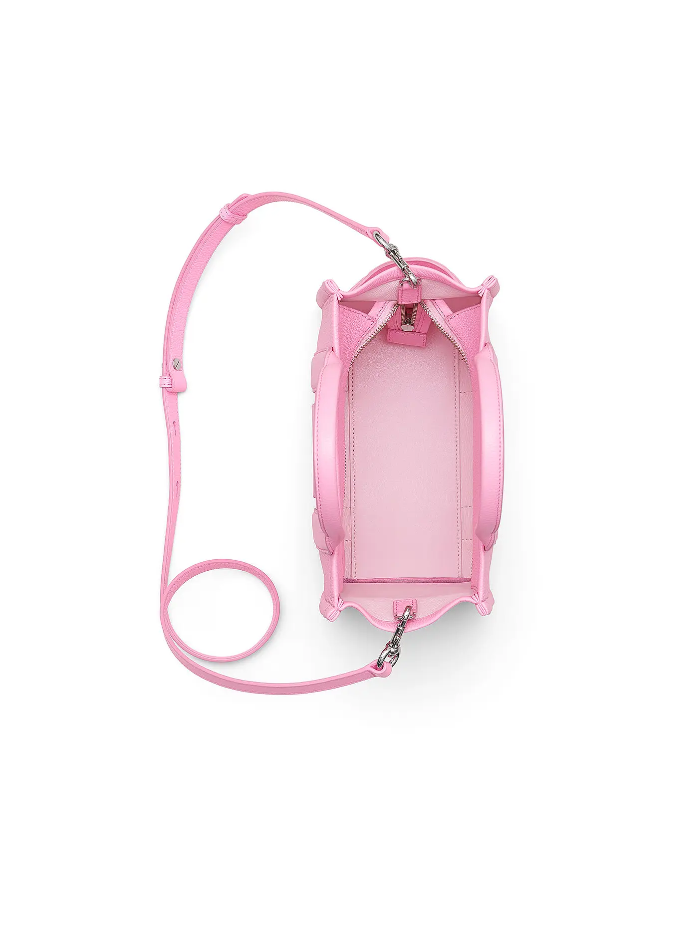 MARC JACOBS | Ledertasche - Tote Bag THE SMALL TOTE LEATHER | rosa