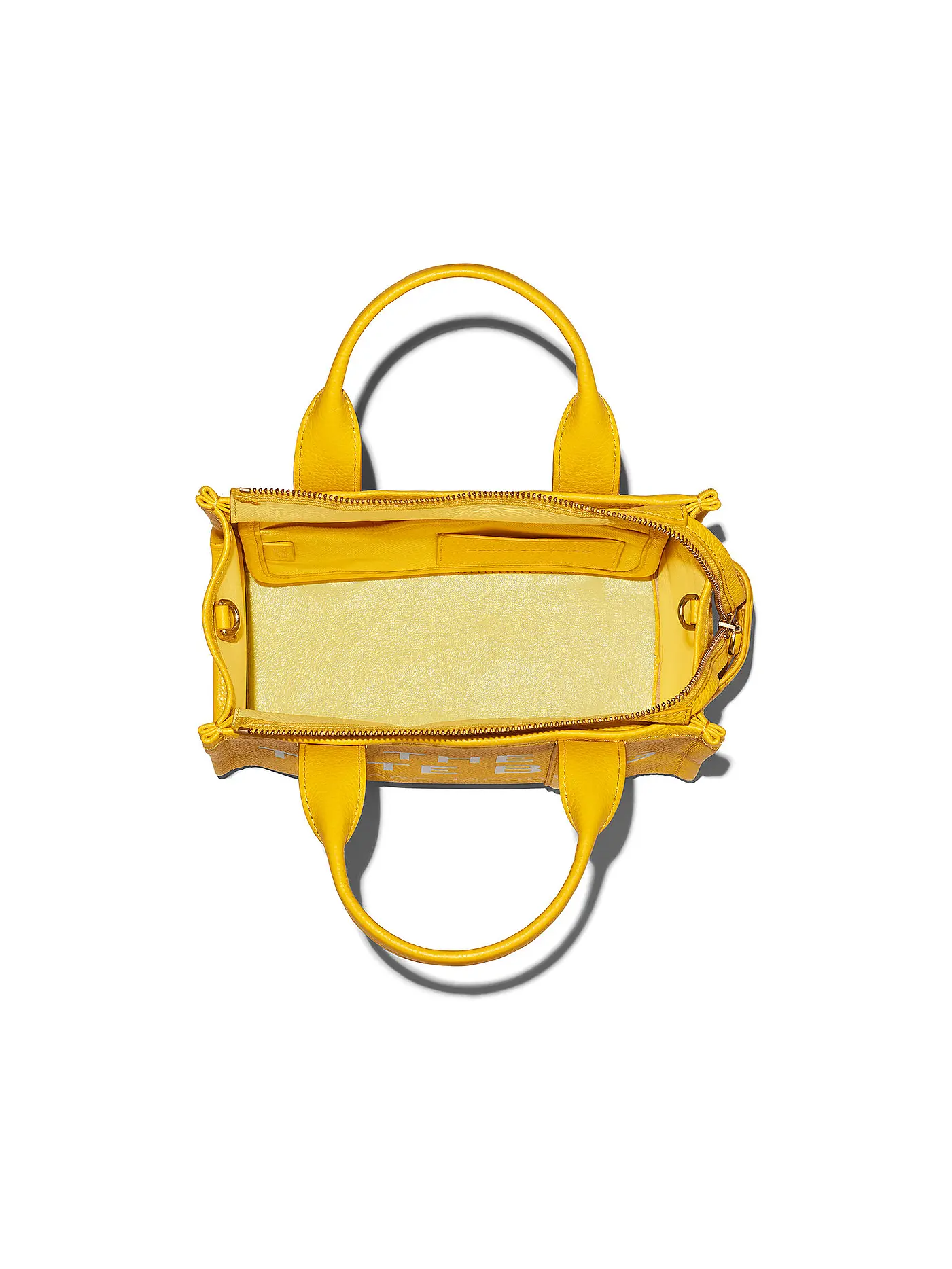 MARC JACOBS | Ledertasche - Tote Bag THE SMALL TOTE LEATHER | gelb