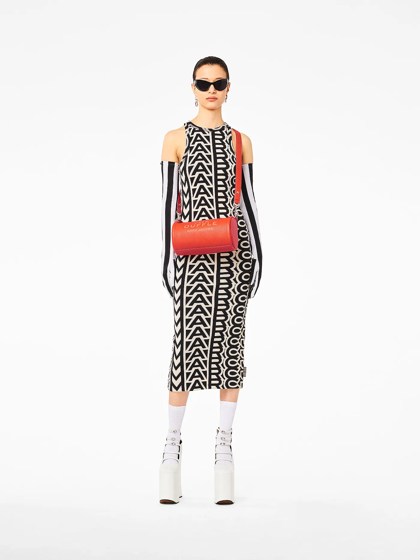 MARC JACOBS | Ledertasche - Umhängetasche THE DUFFLE BAG | orange