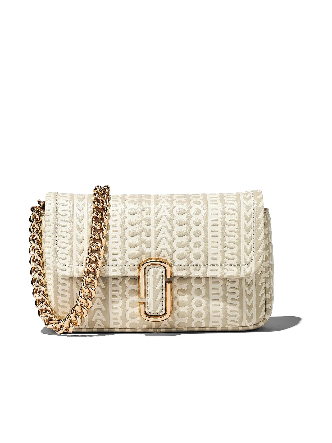 MARC JACOBS | Ledertasche - Umhängetasche THE MINI SHOULDE BAG | beige
