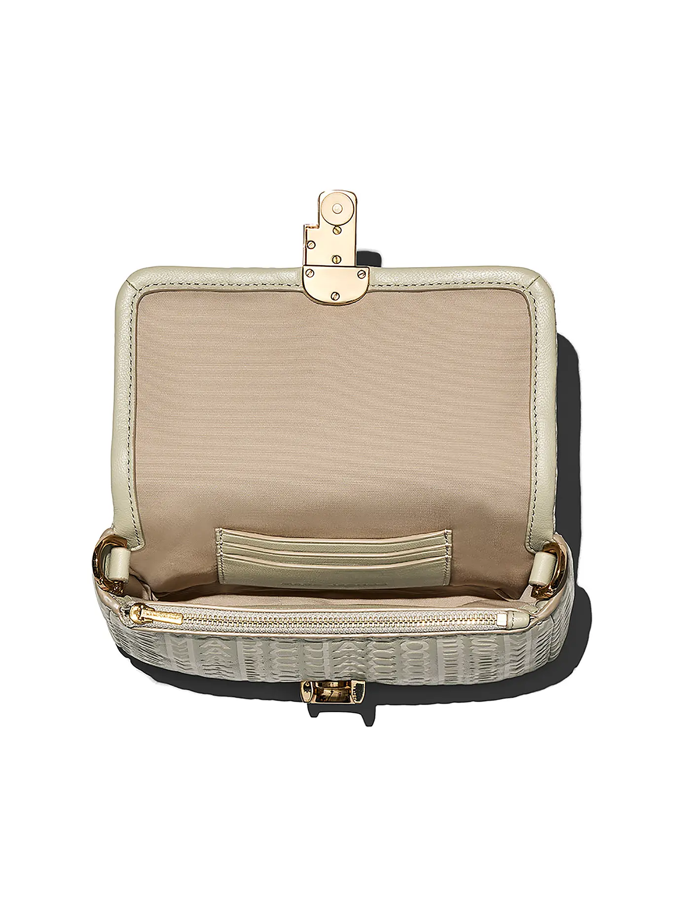 MARC JACOBS | Ledertasche - Umhängetasche THE MINI SHOULDE BAG | beige