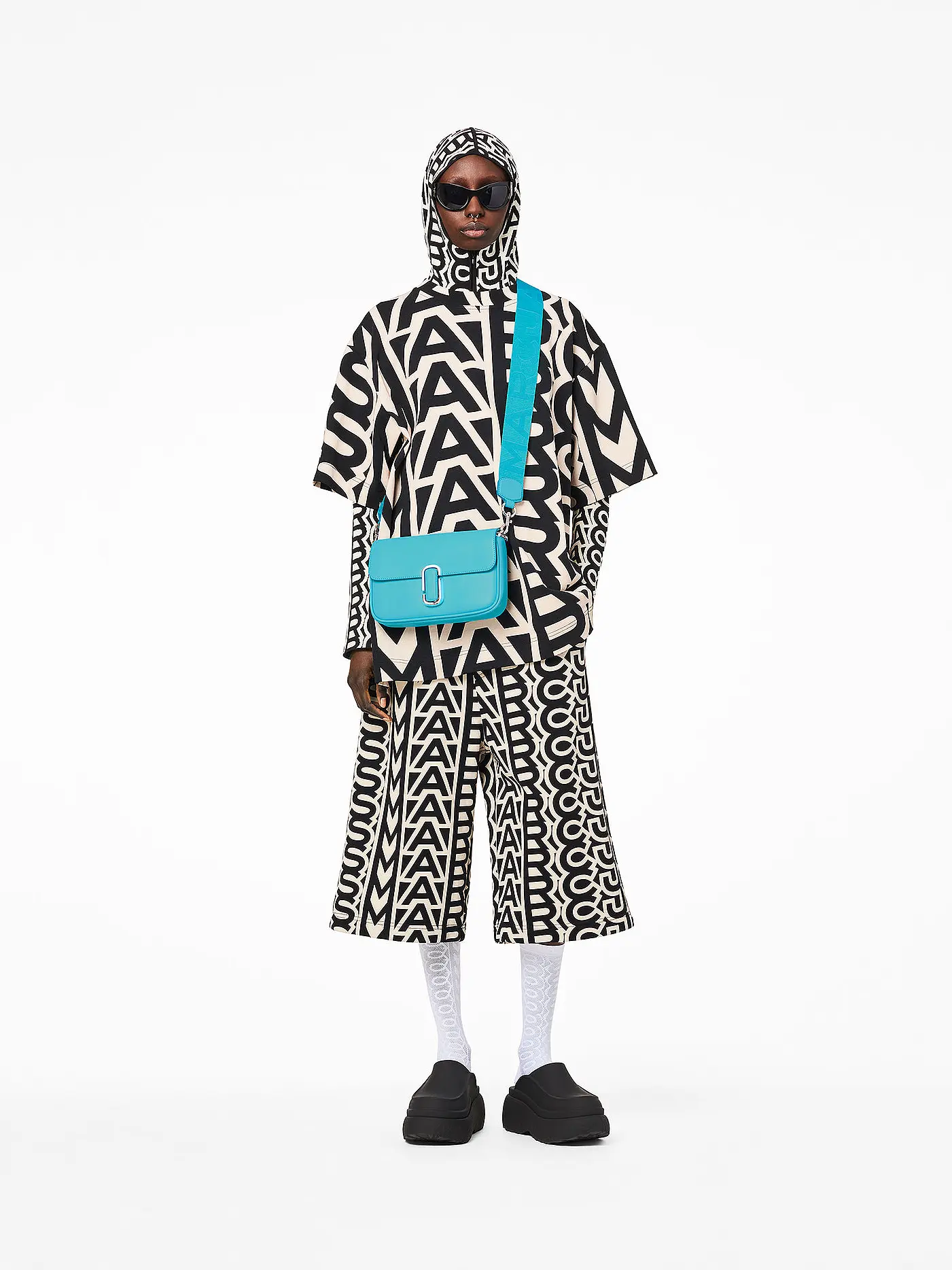 MARC JACOBS | Ledertasche - Umhängetasche THE SHOULDER BAG  | türkis