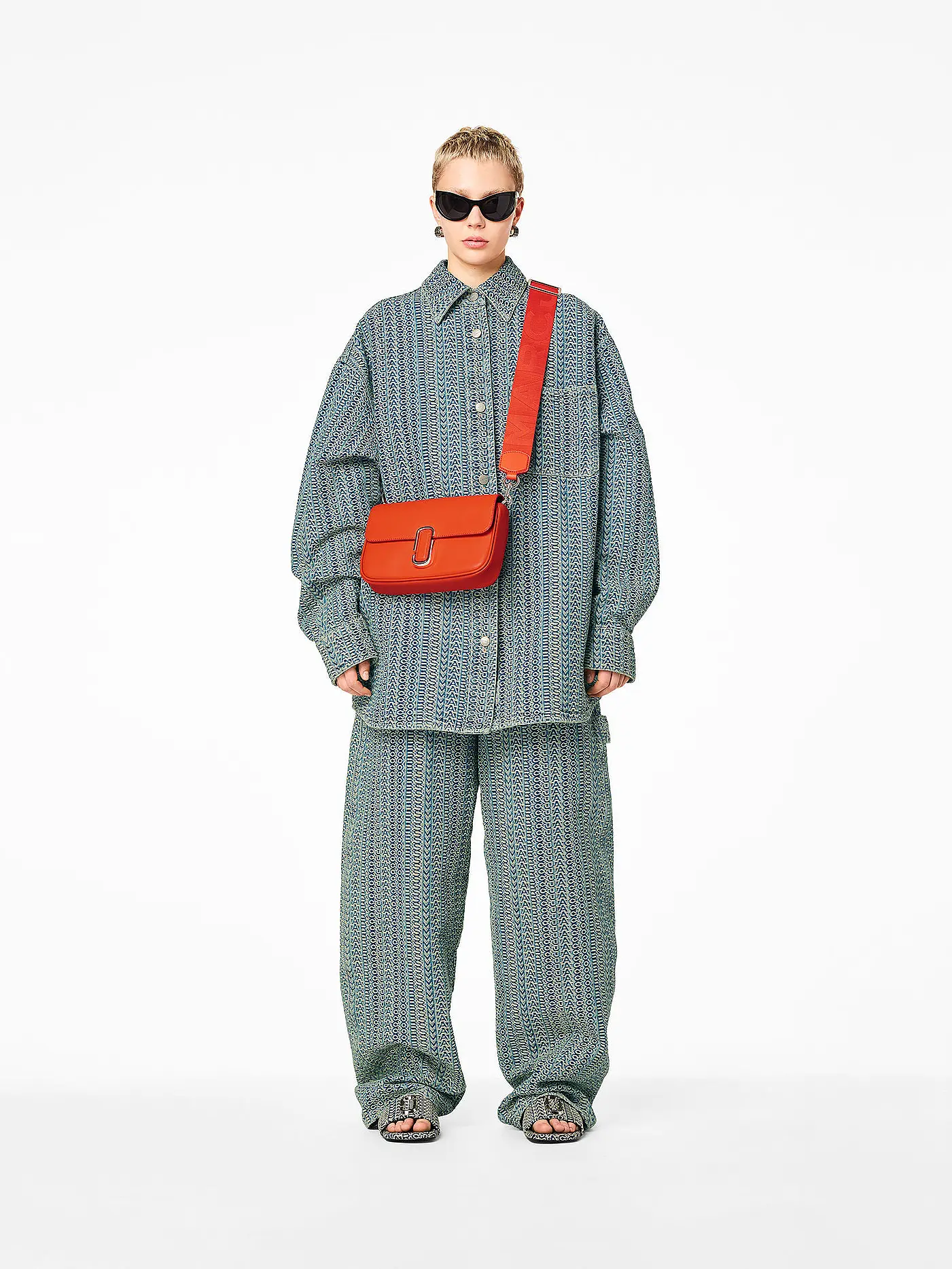 MARC JACOBS | Ledertasche - Umhängetasche THE SHOULDER BAG  | orange