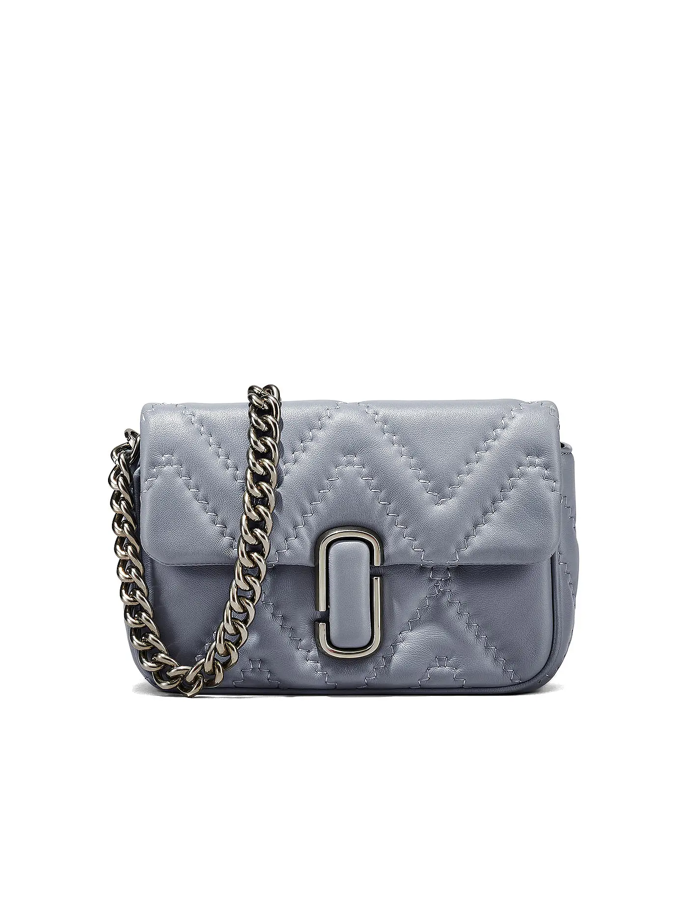 MARC JACOBS | Ledertasche - Umhängetasche THE SHOULDER BAG  | hellgrau