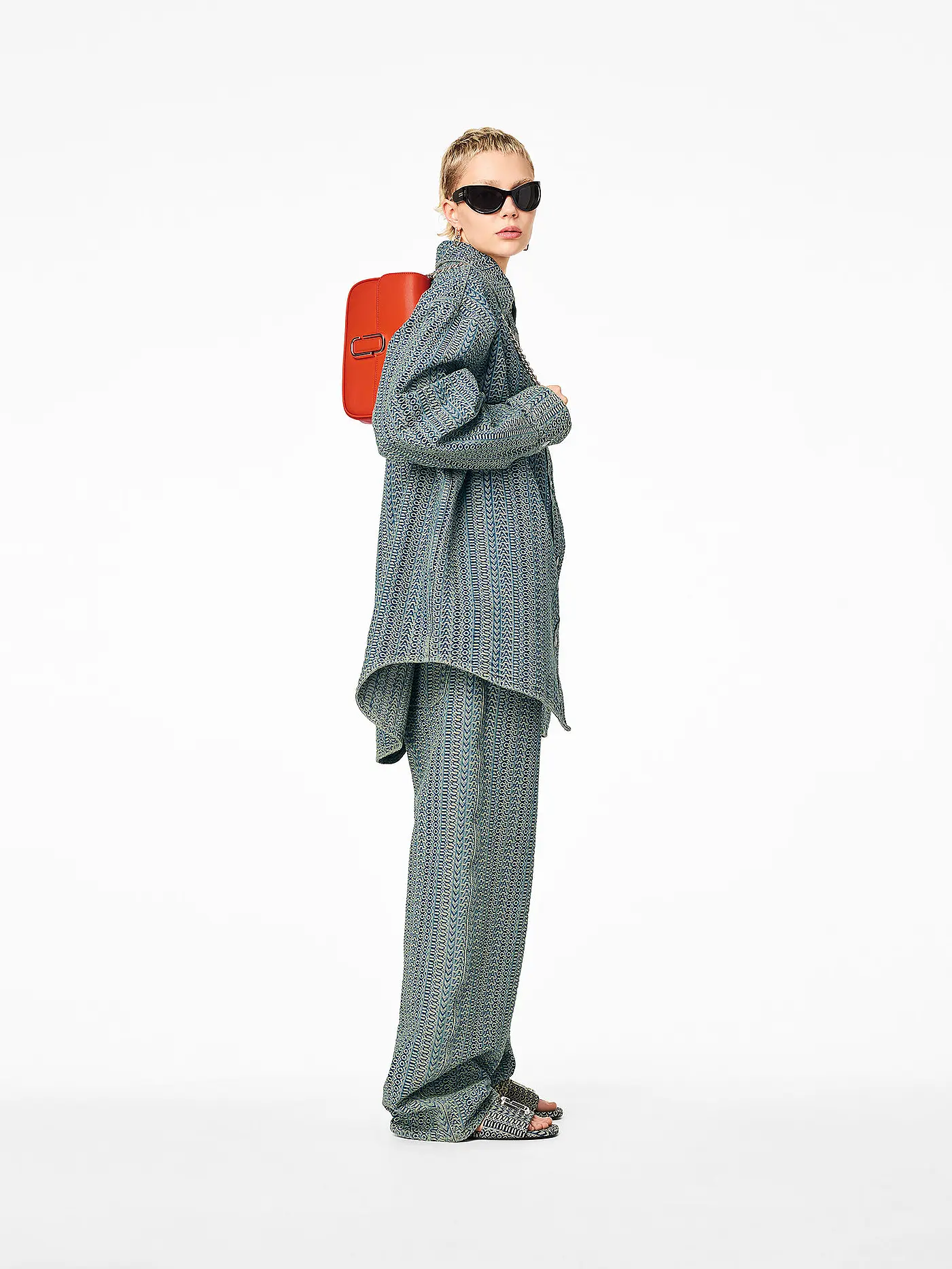 MARC JACOBS | Ledertasche - Umhängetasche THE SHOULDER BAG  | orange