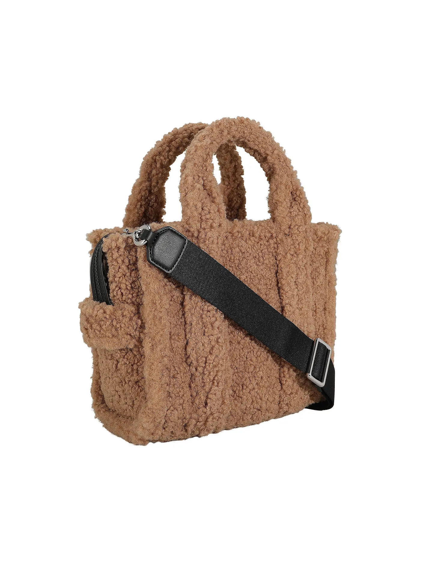MARC JACOBS | Tasche - Tote Bag THE SMALL TOTE FAKE FUR | braun
