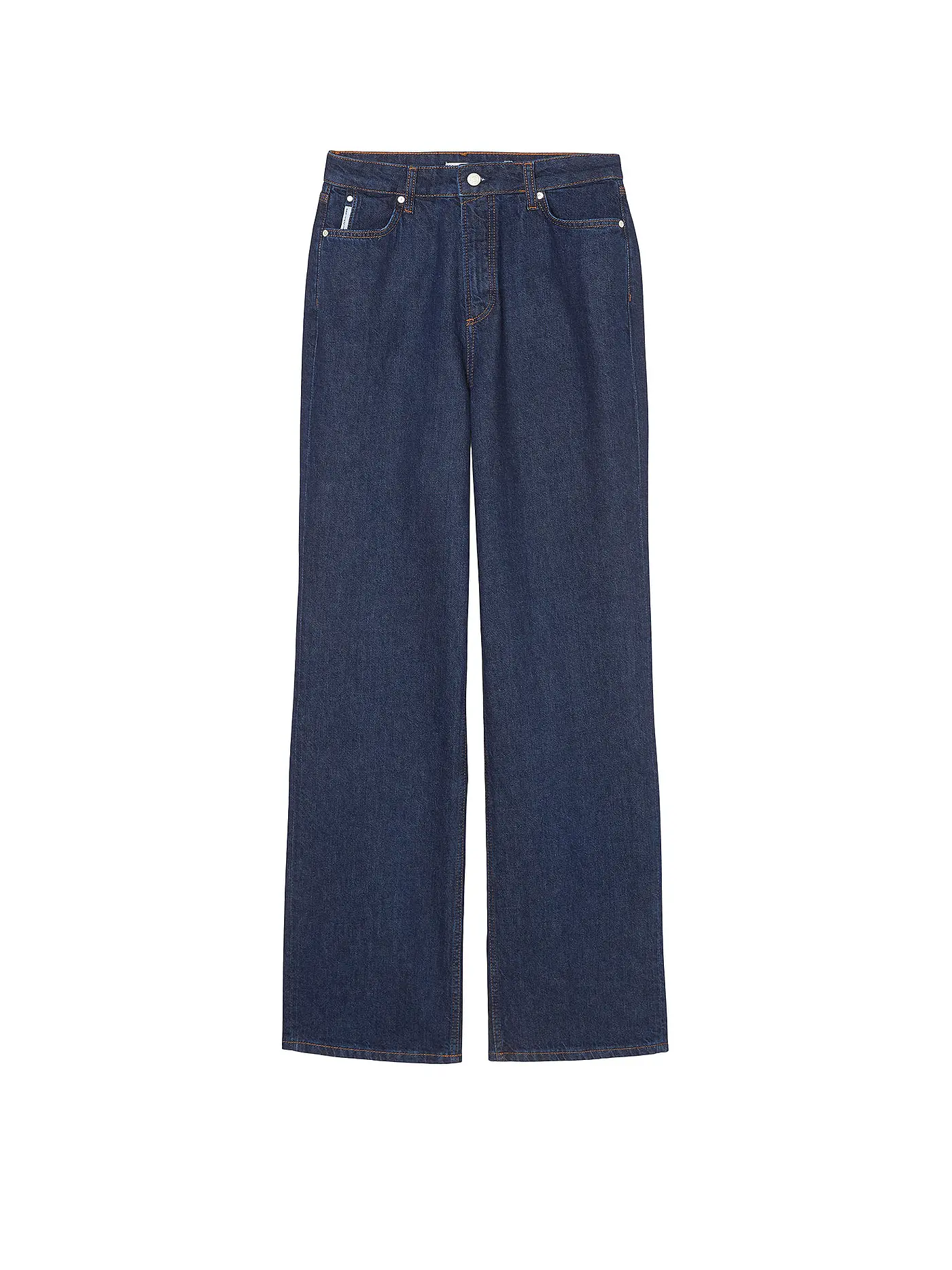 MARC O' POLO DENIM | Highwaist Jeans Flared Fit | blau