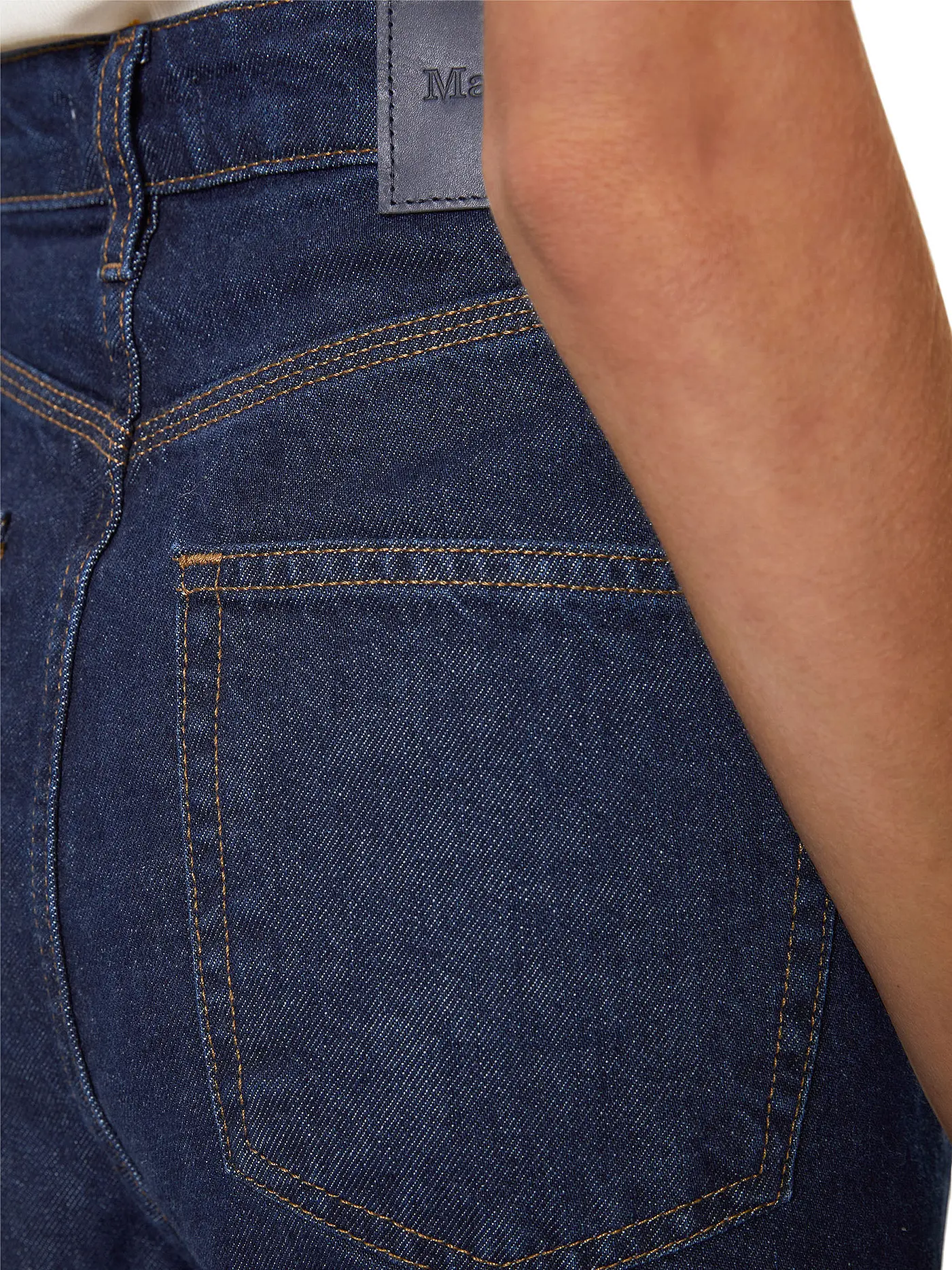 MARC O' POLO DENIM | Highwaist Jeans Flared Fit | blau