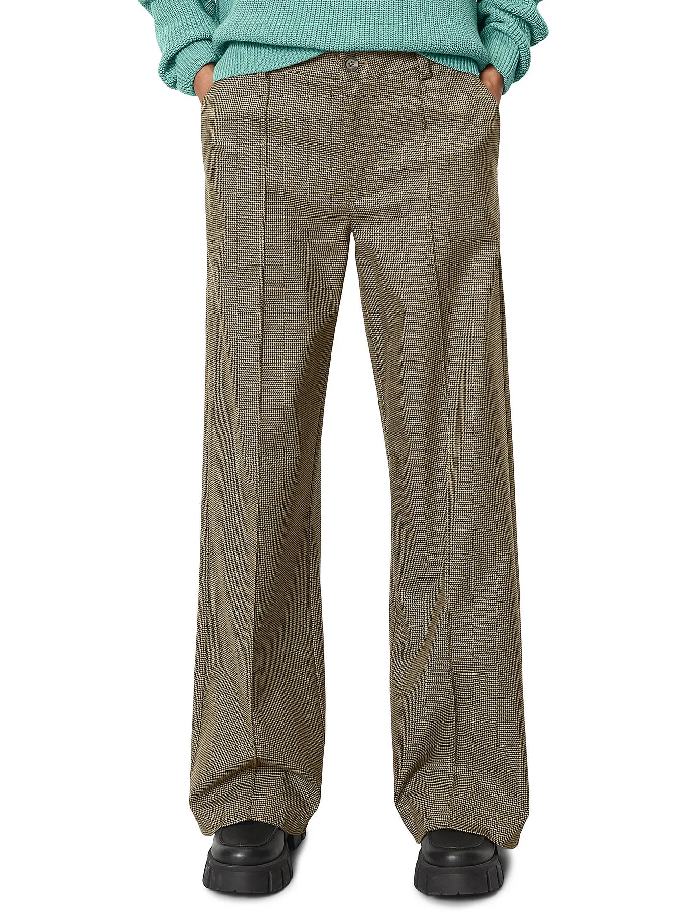 MARC O' POLO DENIM | Hose Wide Leg  | braun
