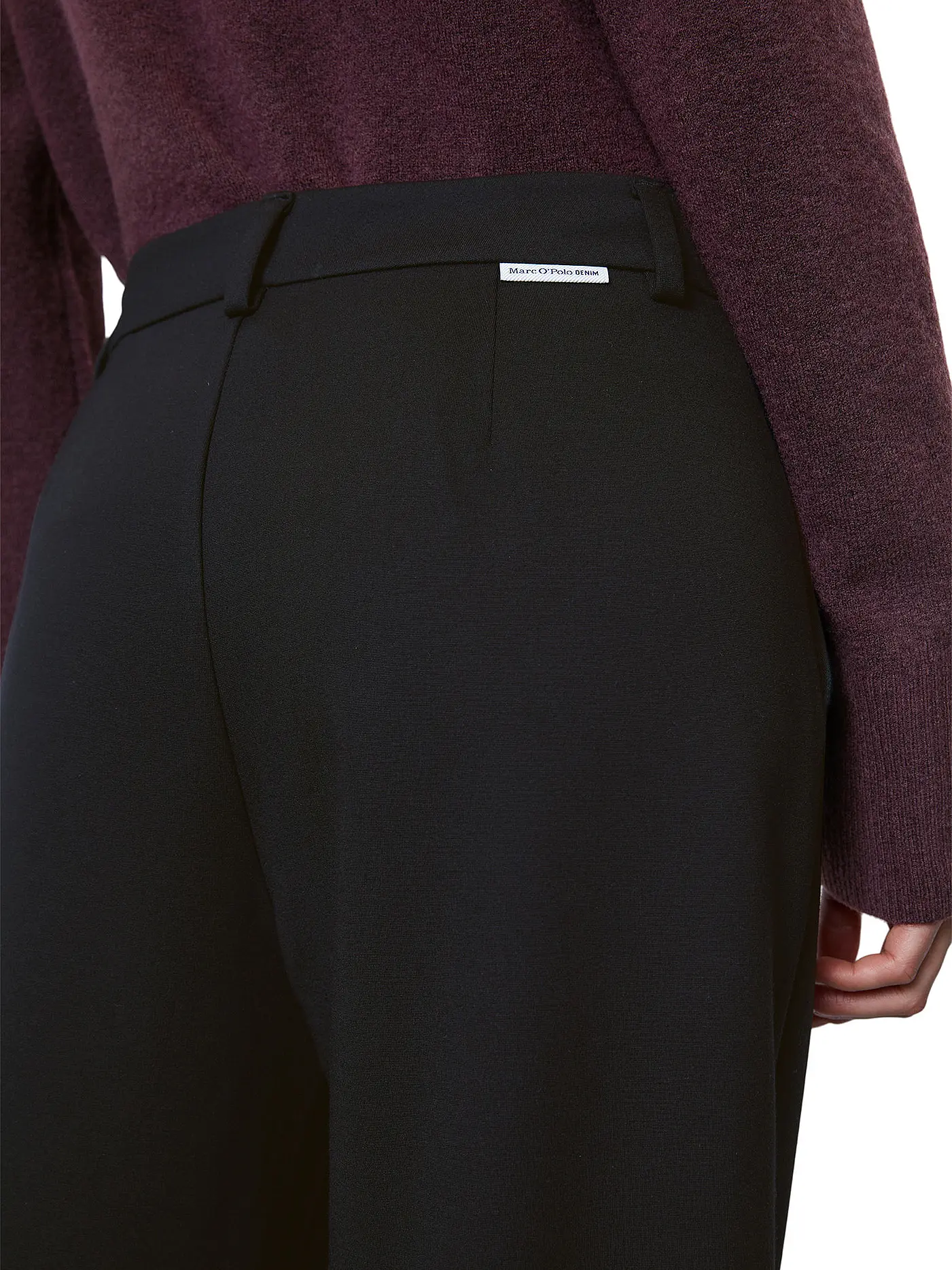 MARC O' POLO DENIM | Hose Wide Leg  | schwarz