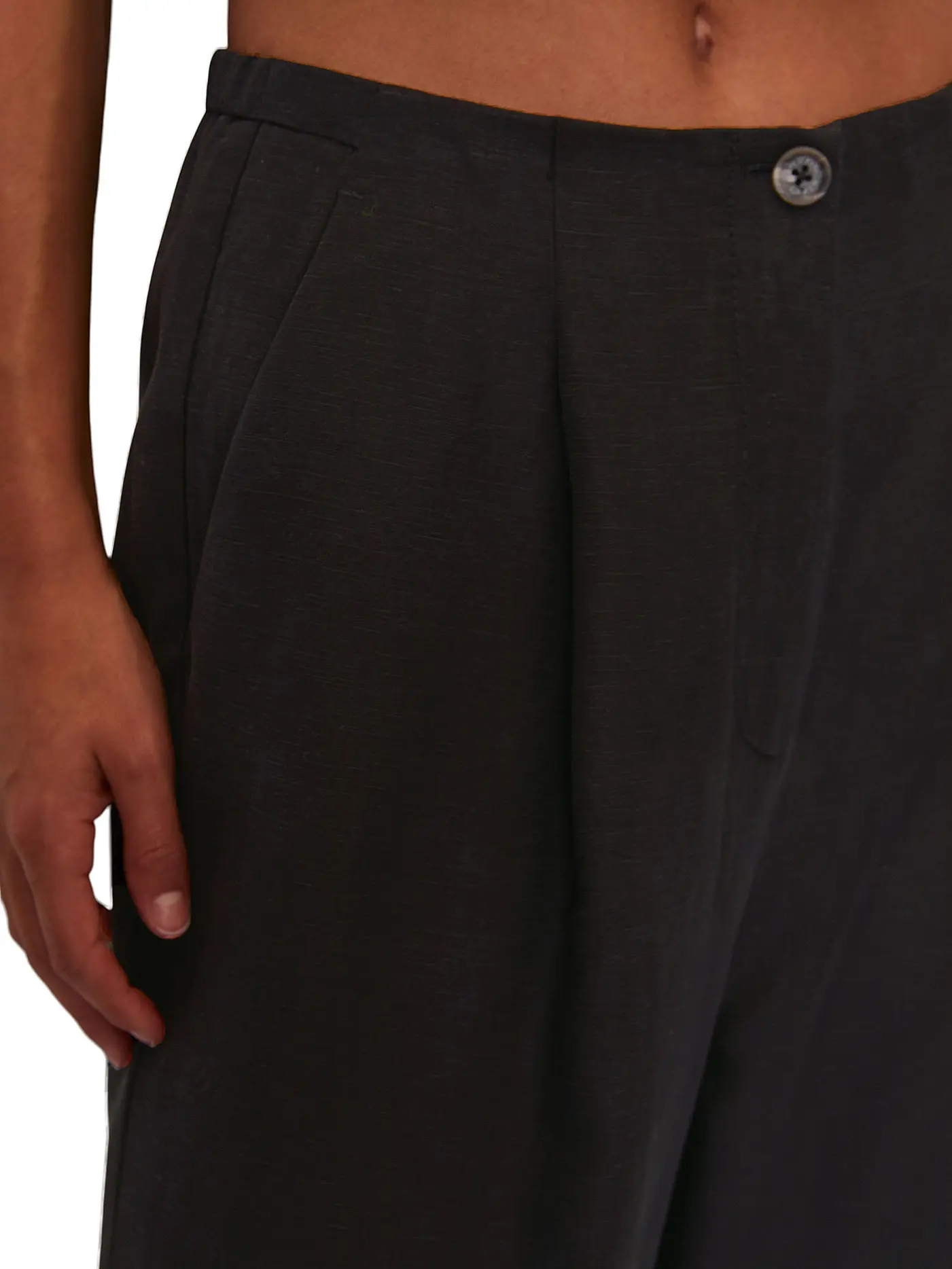 MARC O' POLO DENIM | Marlenehose | schwarz