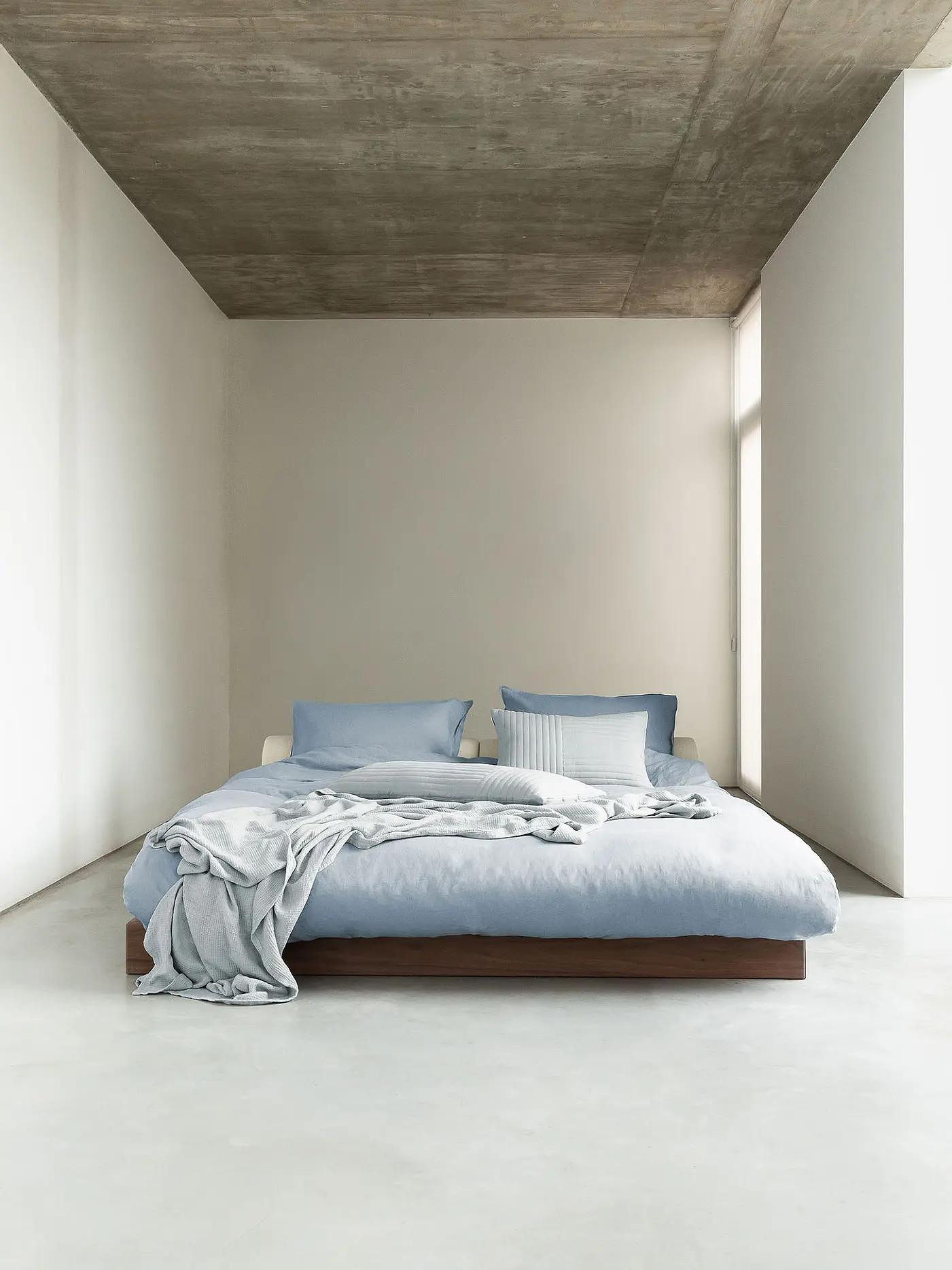 MARC O'POLO HOME | Leinen Bettwäsche Valka 70x90cm / 140x200cm Powder Blue | hellblau