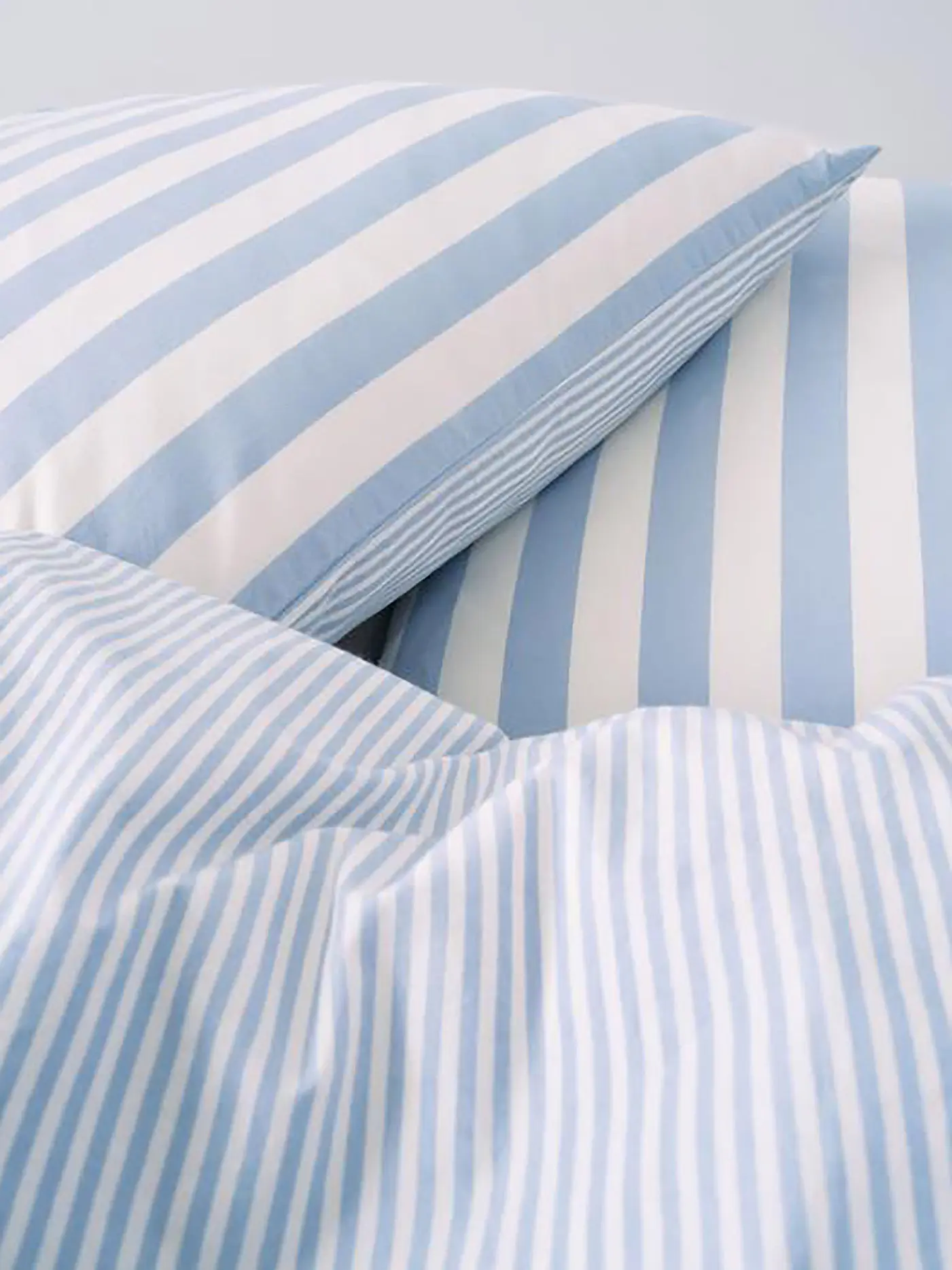 MARC O'POLO HOME | Perkal Bettwäsche MIKKELI 70x90cm / 140x200cm Powder Blue | hellblau
