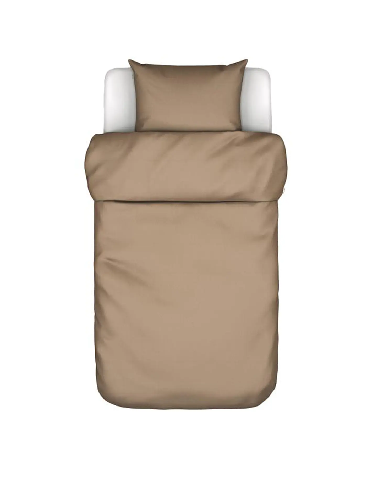 MARC O'POLO HOME | Perkal Bettwäsche SENJA 70x90cm / 140x200cm Walnut | camel
