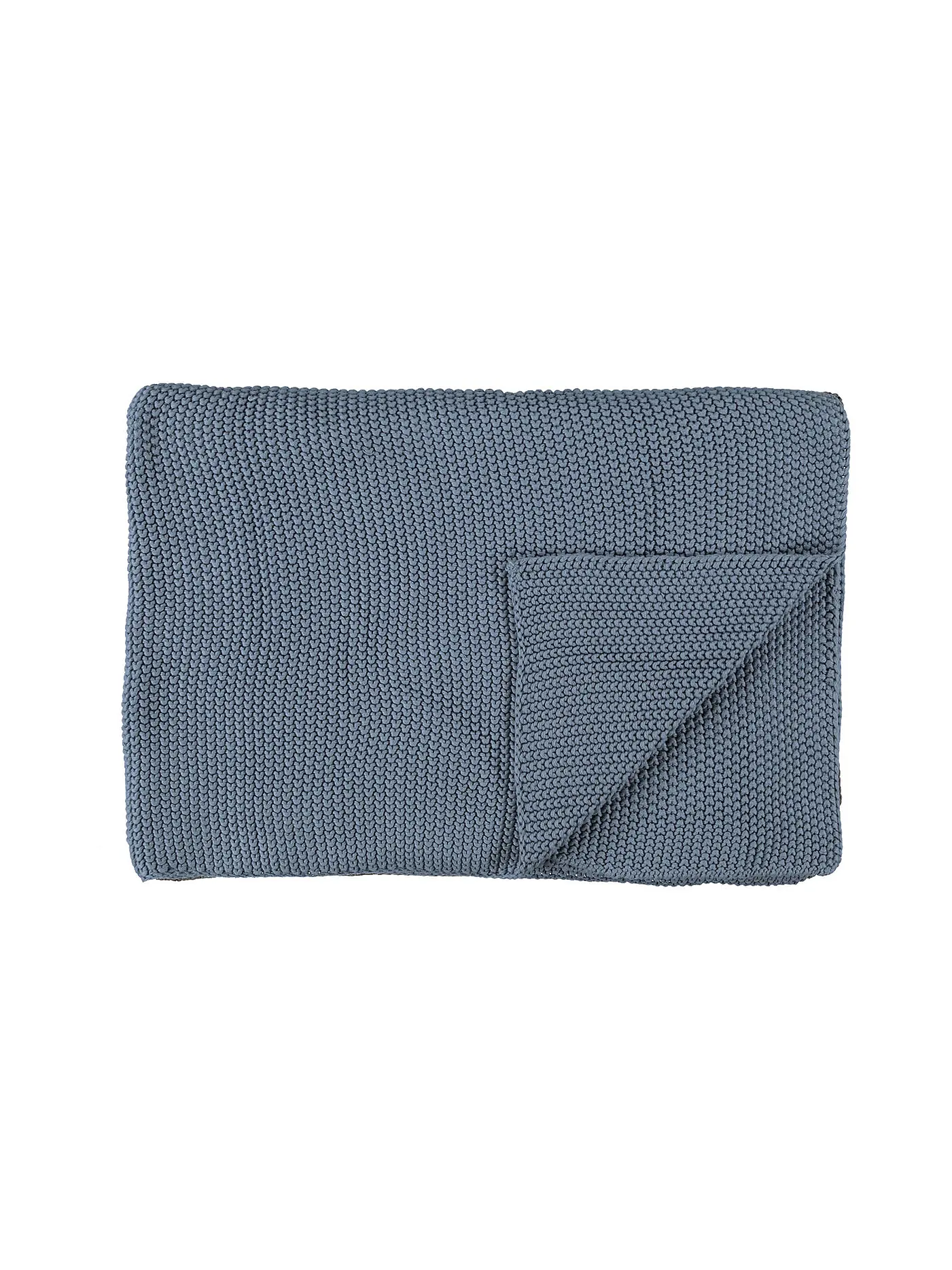 MARC O'POLO HOME | Wohndecke Nordic Knit 130x170cm (Smoke Blue) | blau