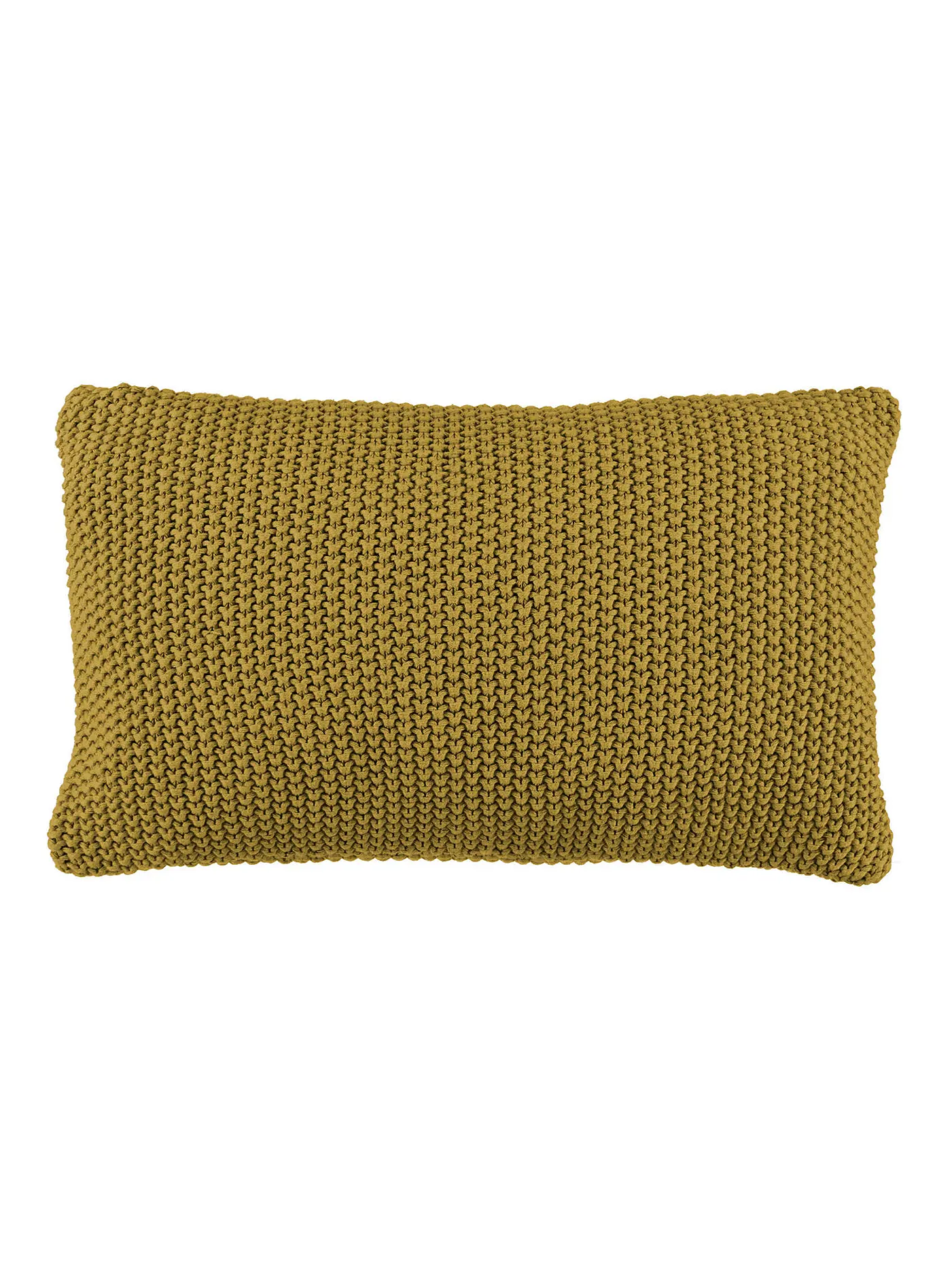 MARC O'POLO HOME | Zierkissen Nordic Knit 30x60cm (Oil Yellow) | orange
