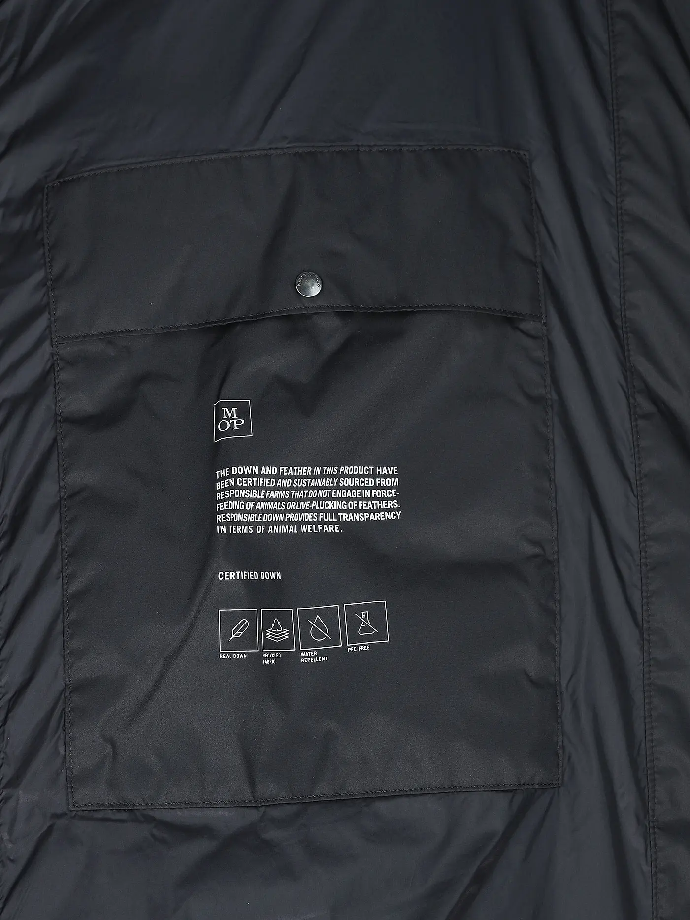 MARC O'POLO | Daunensteppjacke | schwarz
