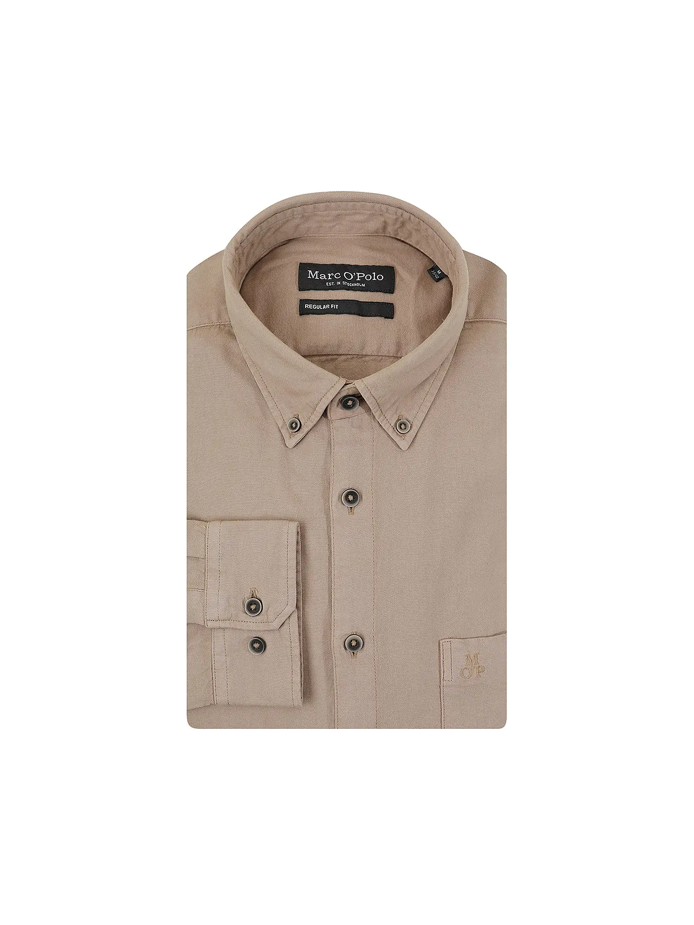 MARC O'POLO | Hemd Regular Fit  | Camel