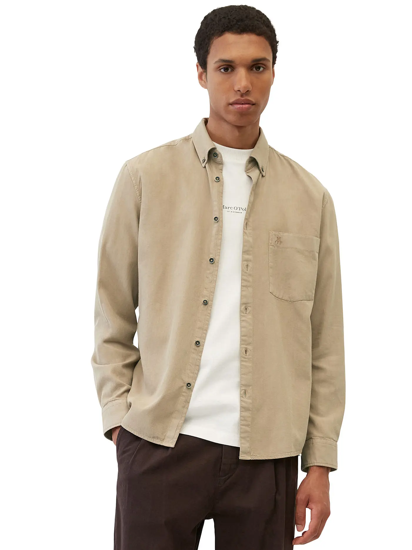 MARC O'POLO | Hemd Regular Fit  | Camel