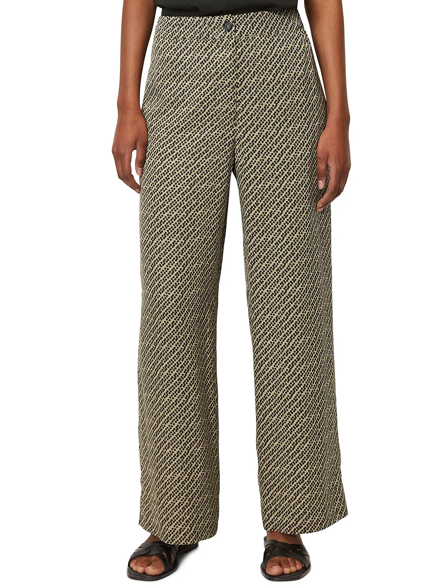 MARC O'POLO | Hose Wide Leg | braun