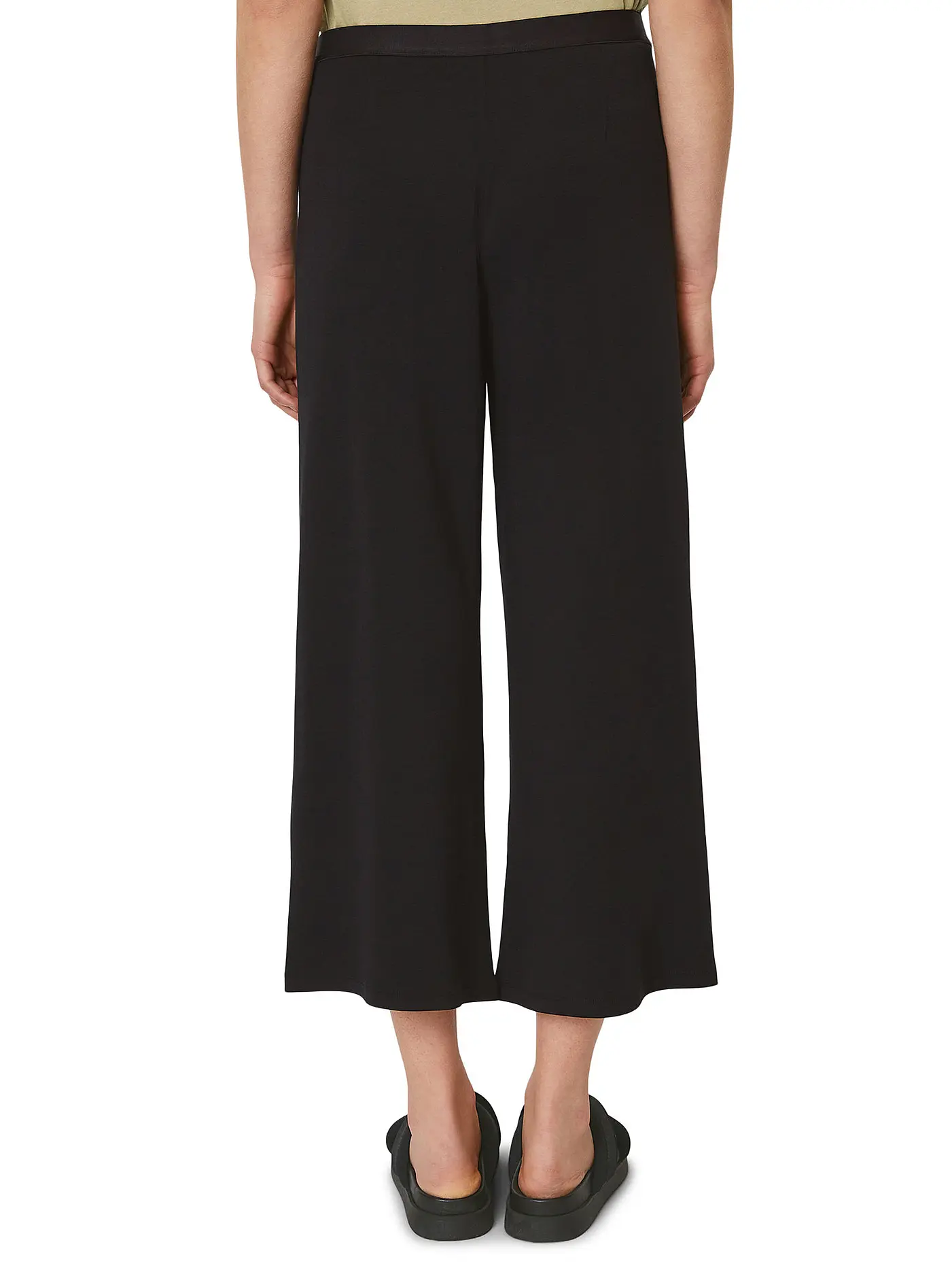 MARC O'POLO | Hose Wide Leg | schwarz