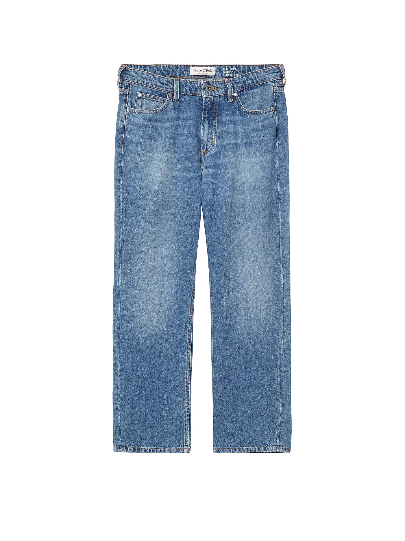 MARC O'POLO | Jeans Straight Fit 7/8 | blau