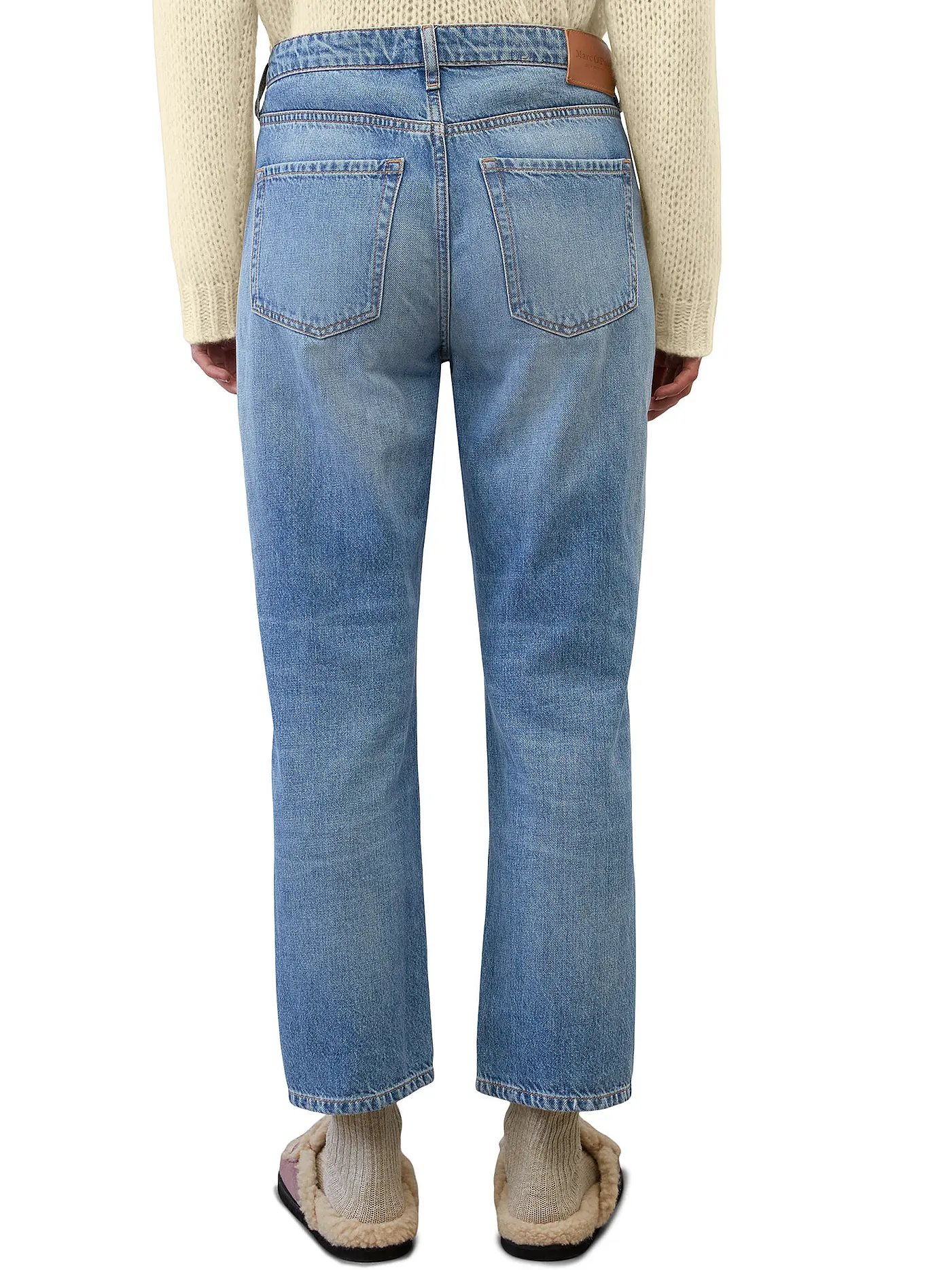 MARC O'POLO | Jeans Straight Fit 7/8 | blau