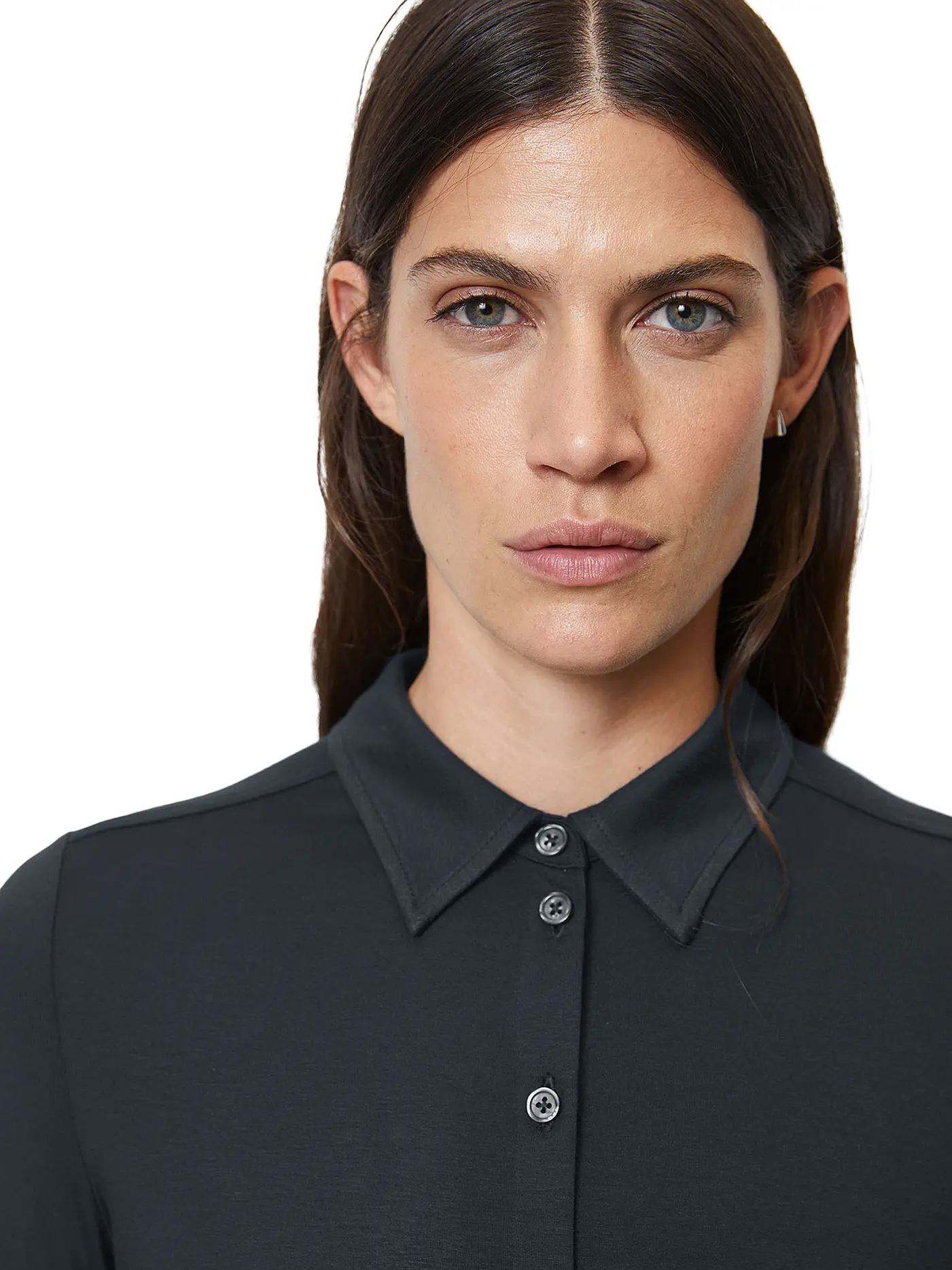 MARC O'POLO | Jerseybluse | dunkelblau