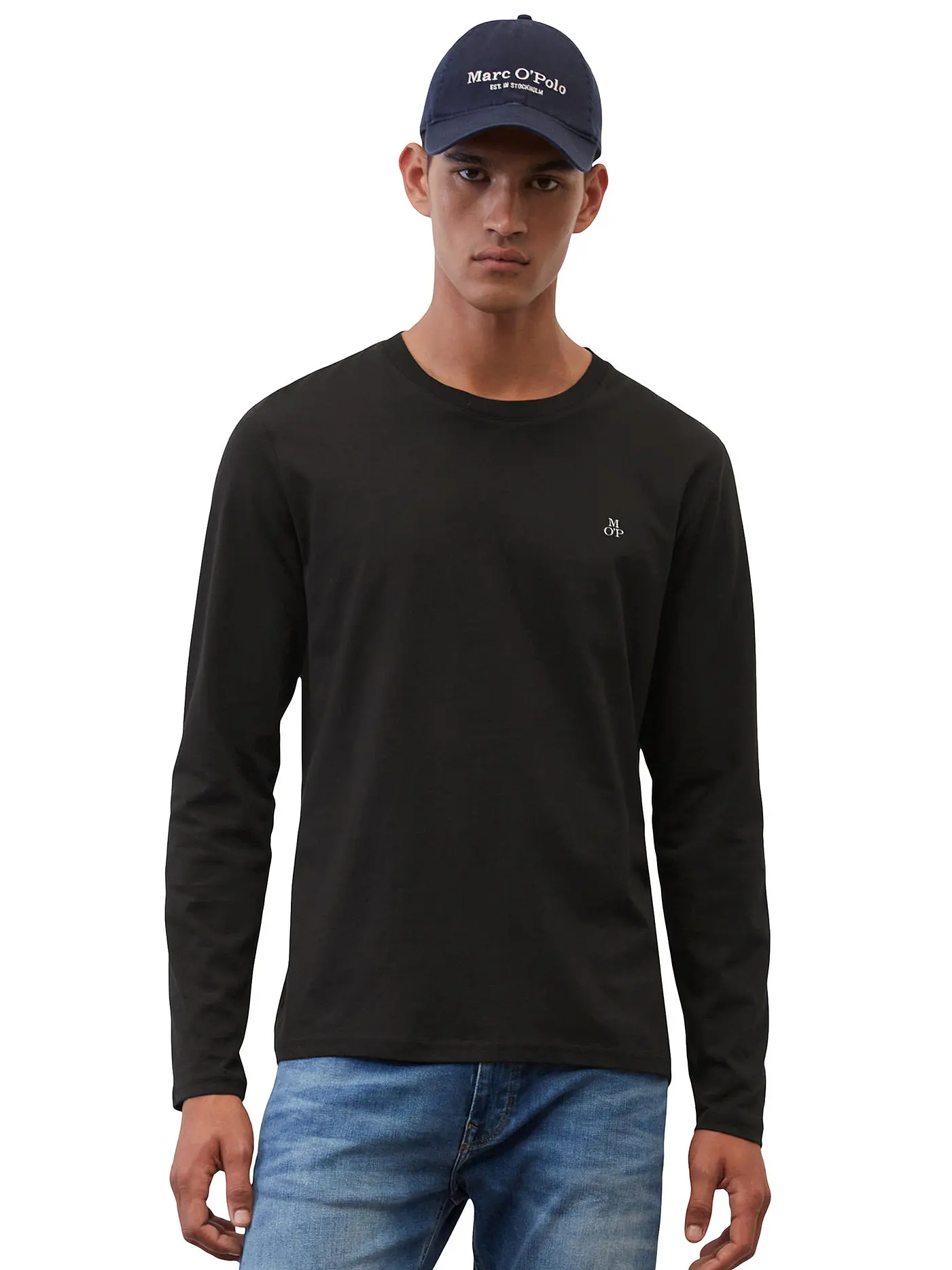 MARC O'POLO | Langarmshirt  | schwarz